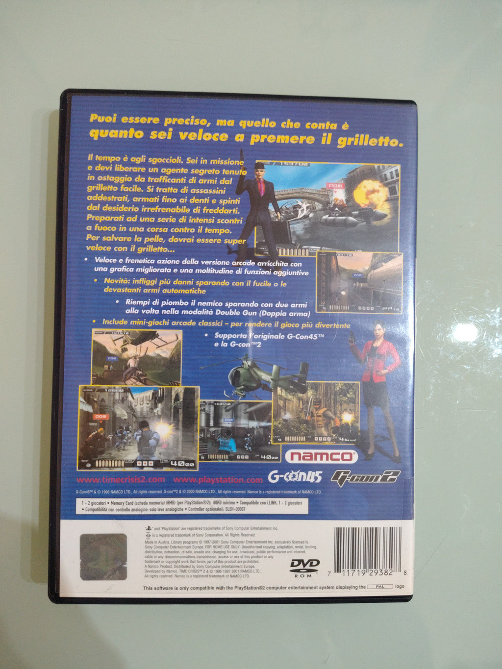 Time Crisis II PS2 Sony Playstation PAL ITA gioco usato italiano COMPLETO