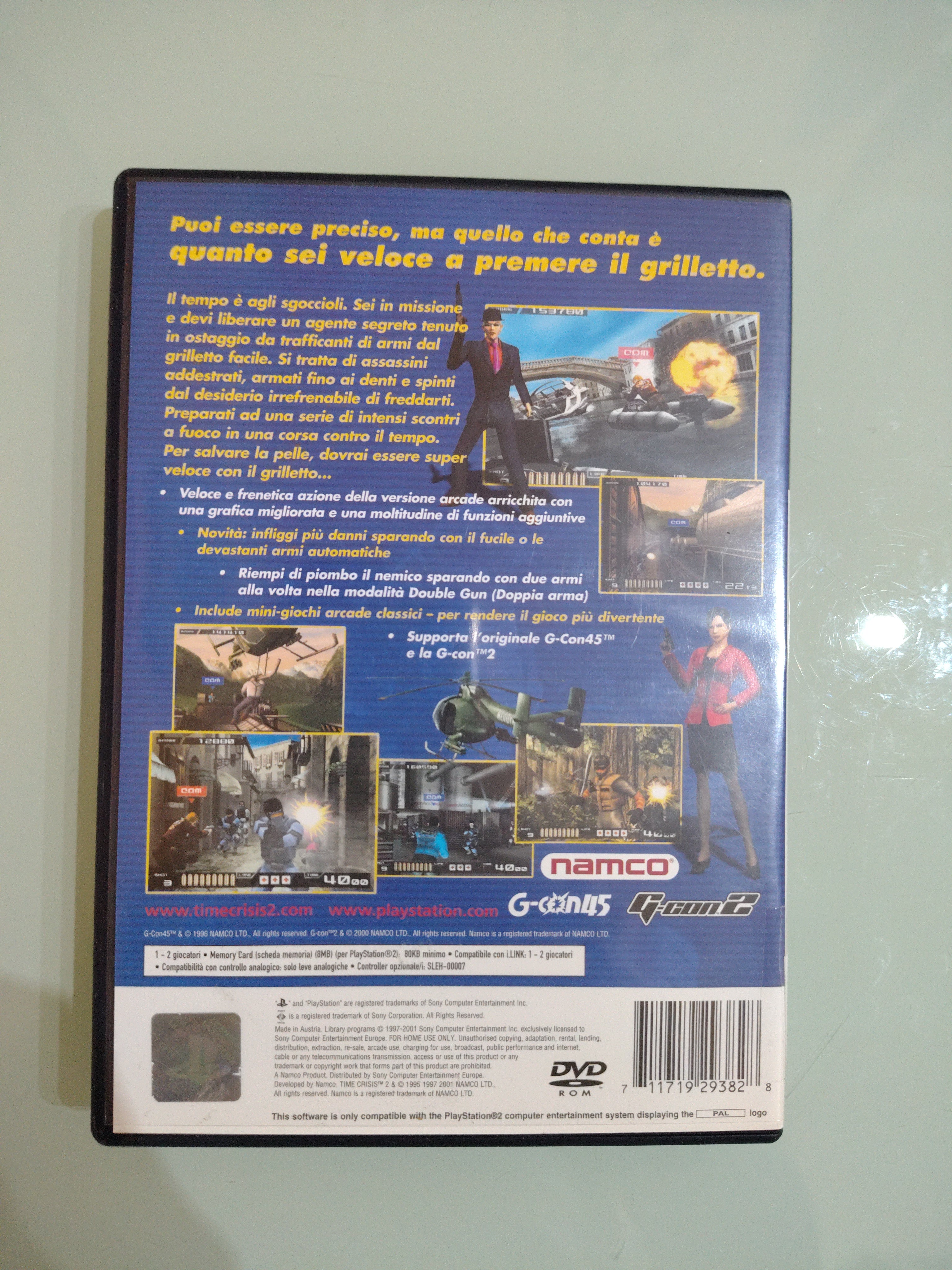 Time Crisis II PS2 Sony Playstation PAL ITA gioco usato italiano COMPLETO