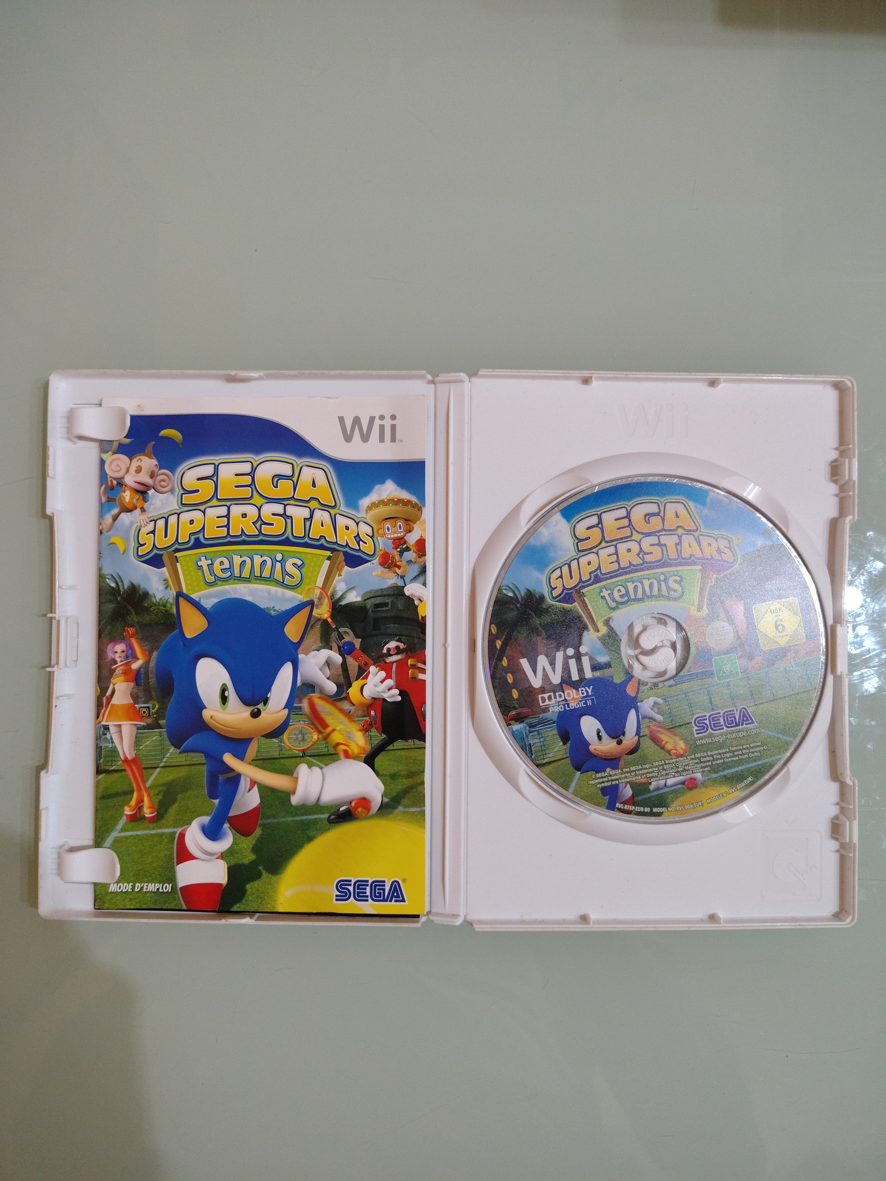 SEGA SUPERSTARS TENNIS  NINTENDO WII CONDIZIONI BUONE  GIOCO ITA COPERTINA FRA