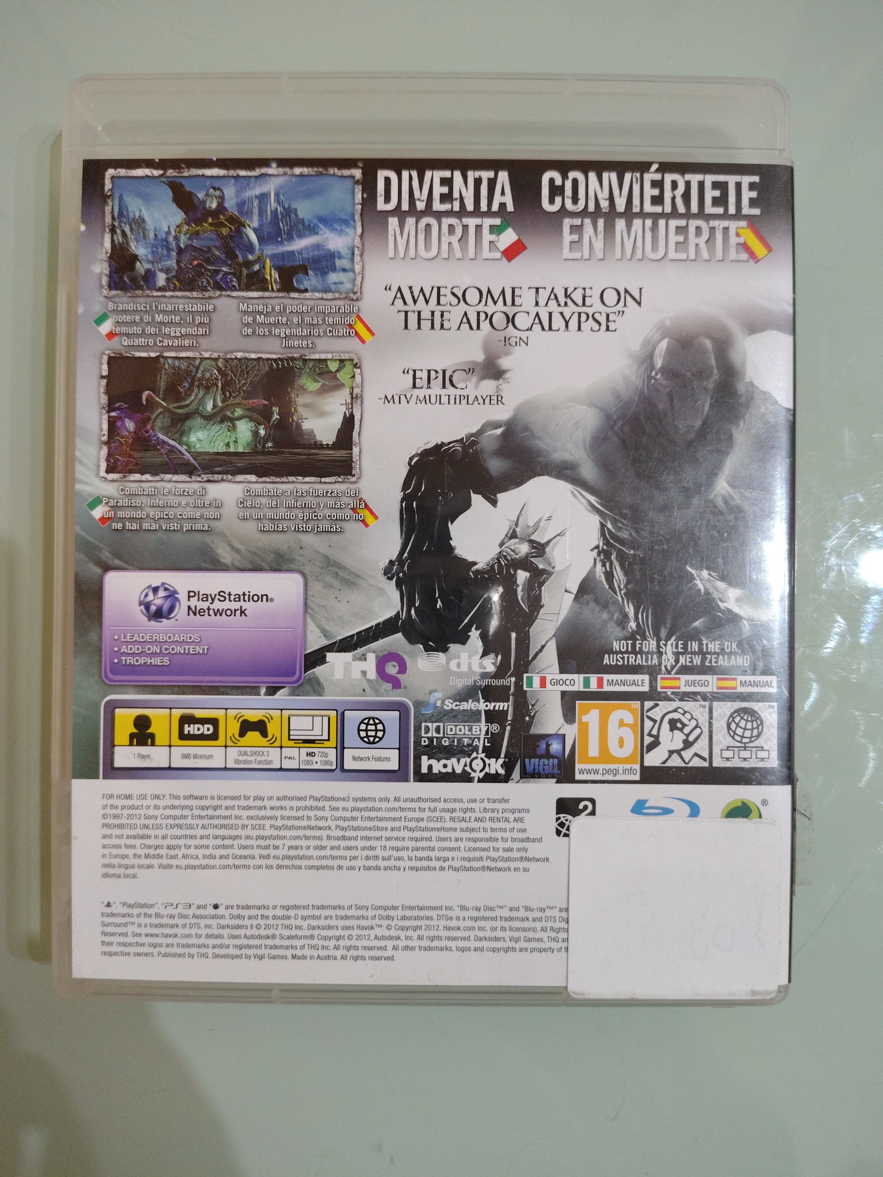 Darksiders 2 Ps3 versione italiana