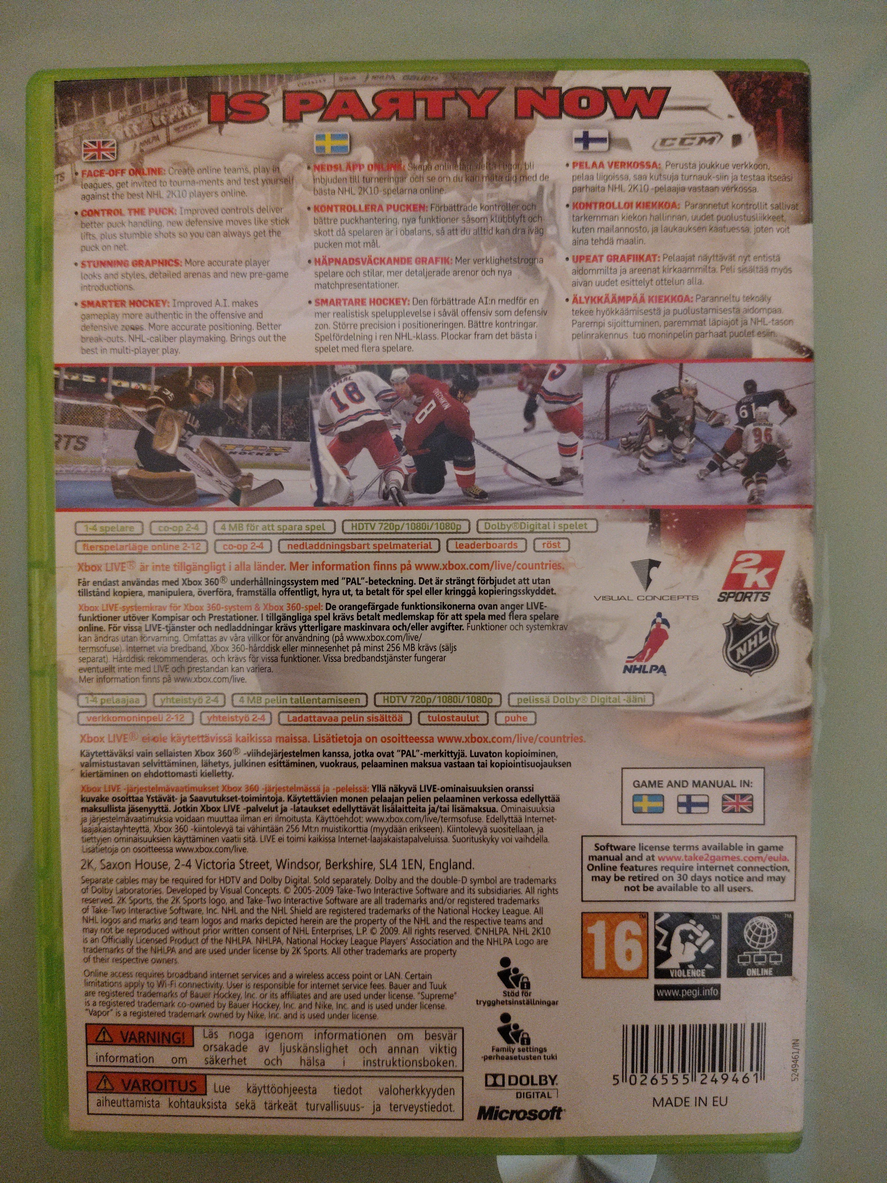 NHL 2K10 pal