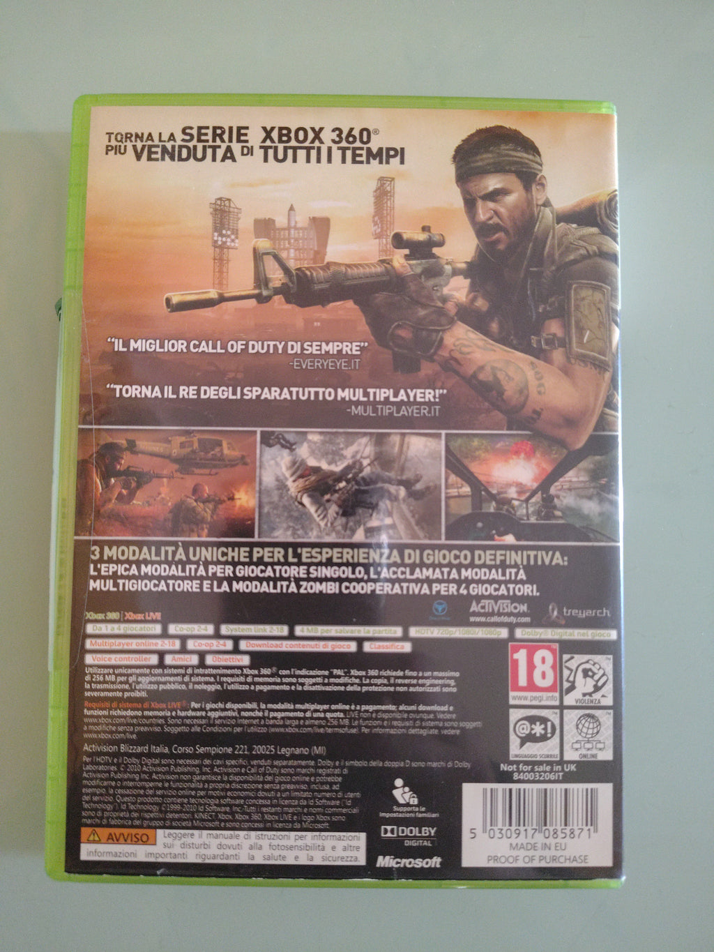Call of duty black ops PAL ita