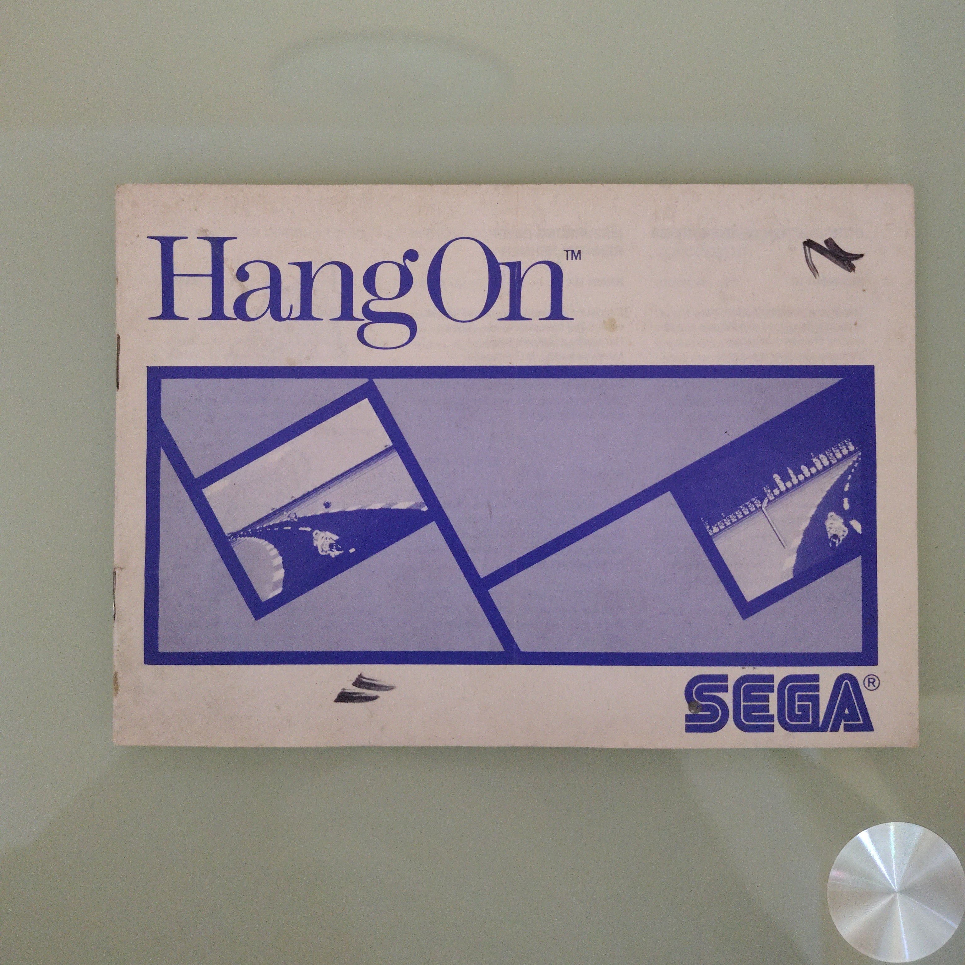 Rare : Hang On Sega Card pour Master System manuale