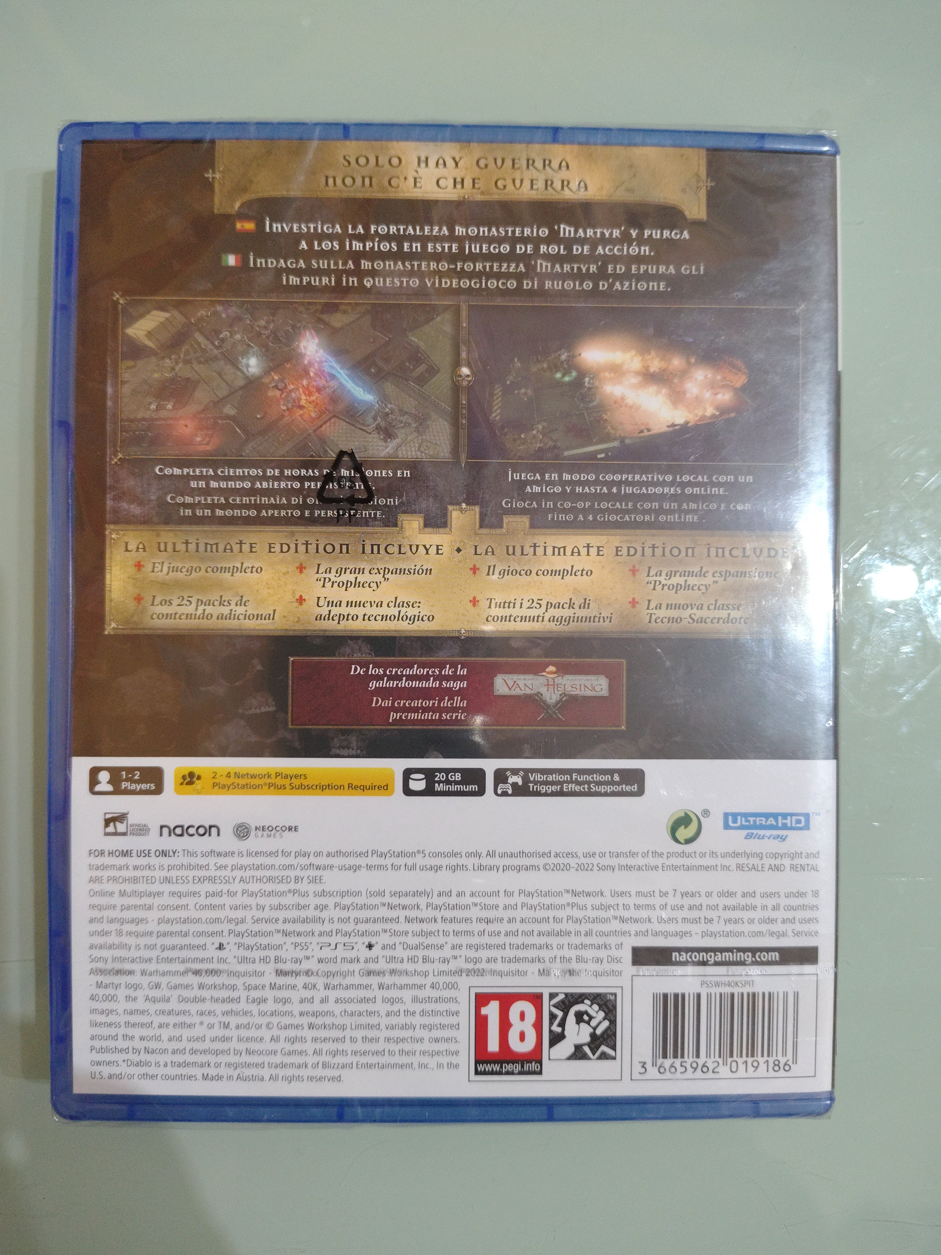 Warhammer 40000 Inquisitor: Martyr Ultimate Edition  RPG Hack 'n Slash EU Con Italiano