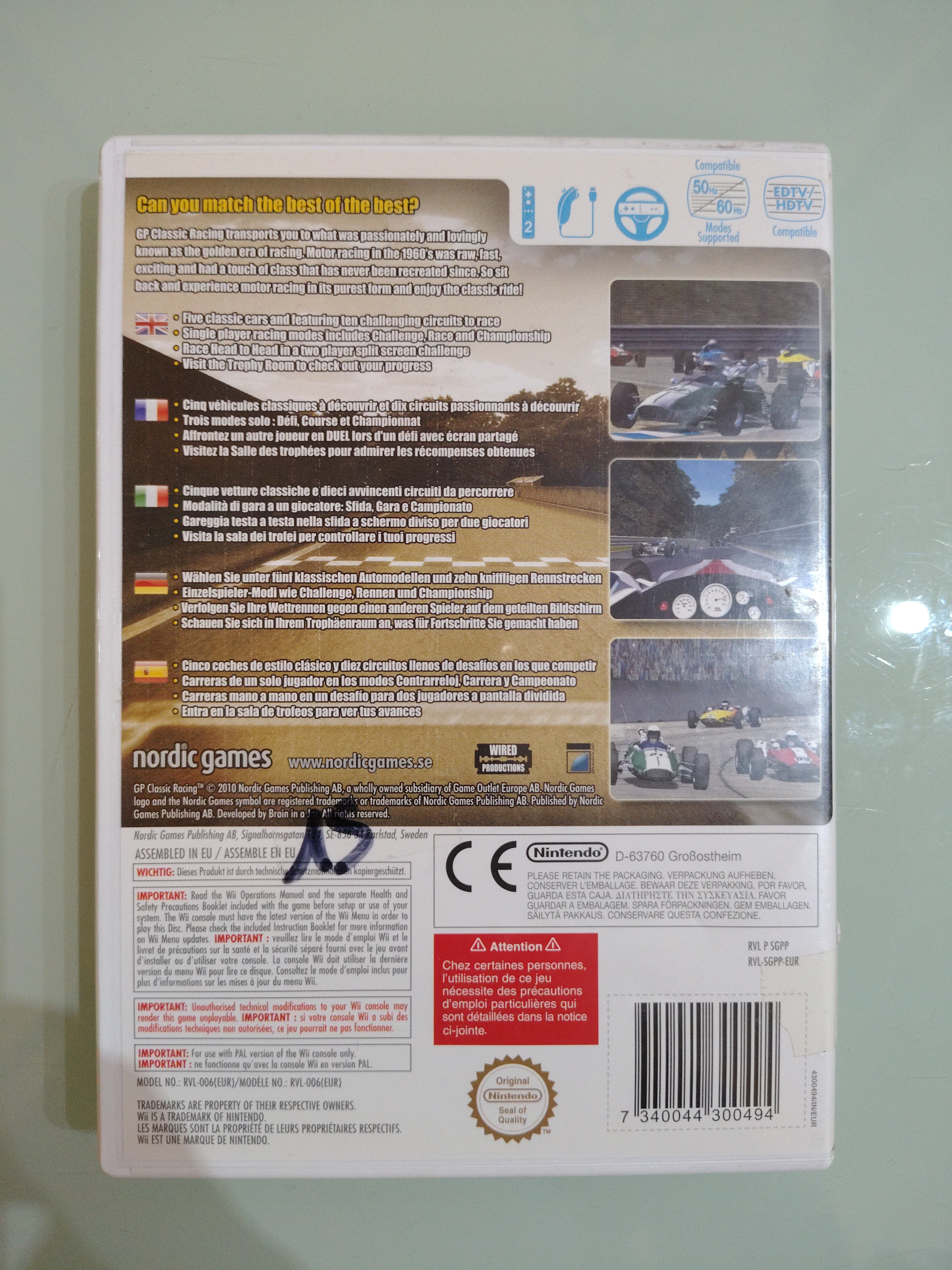 GP Classic Racing - Nintendo Wii - Pal ITA