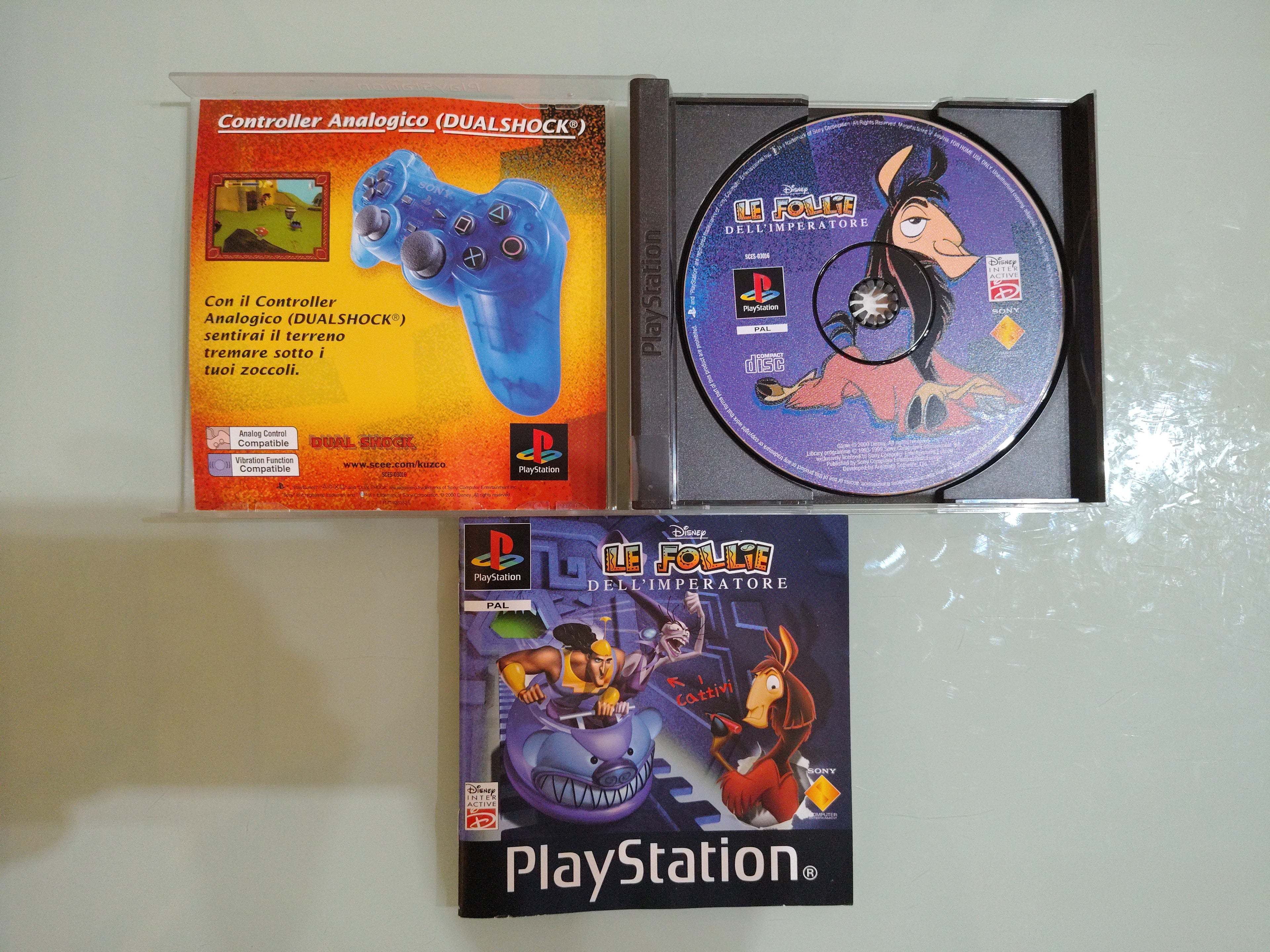 DISNEY LE FOLLIE DELL'IMPERATORE ,  PLAYSTATION 1 VERSIONE ITA 1' STAMPA