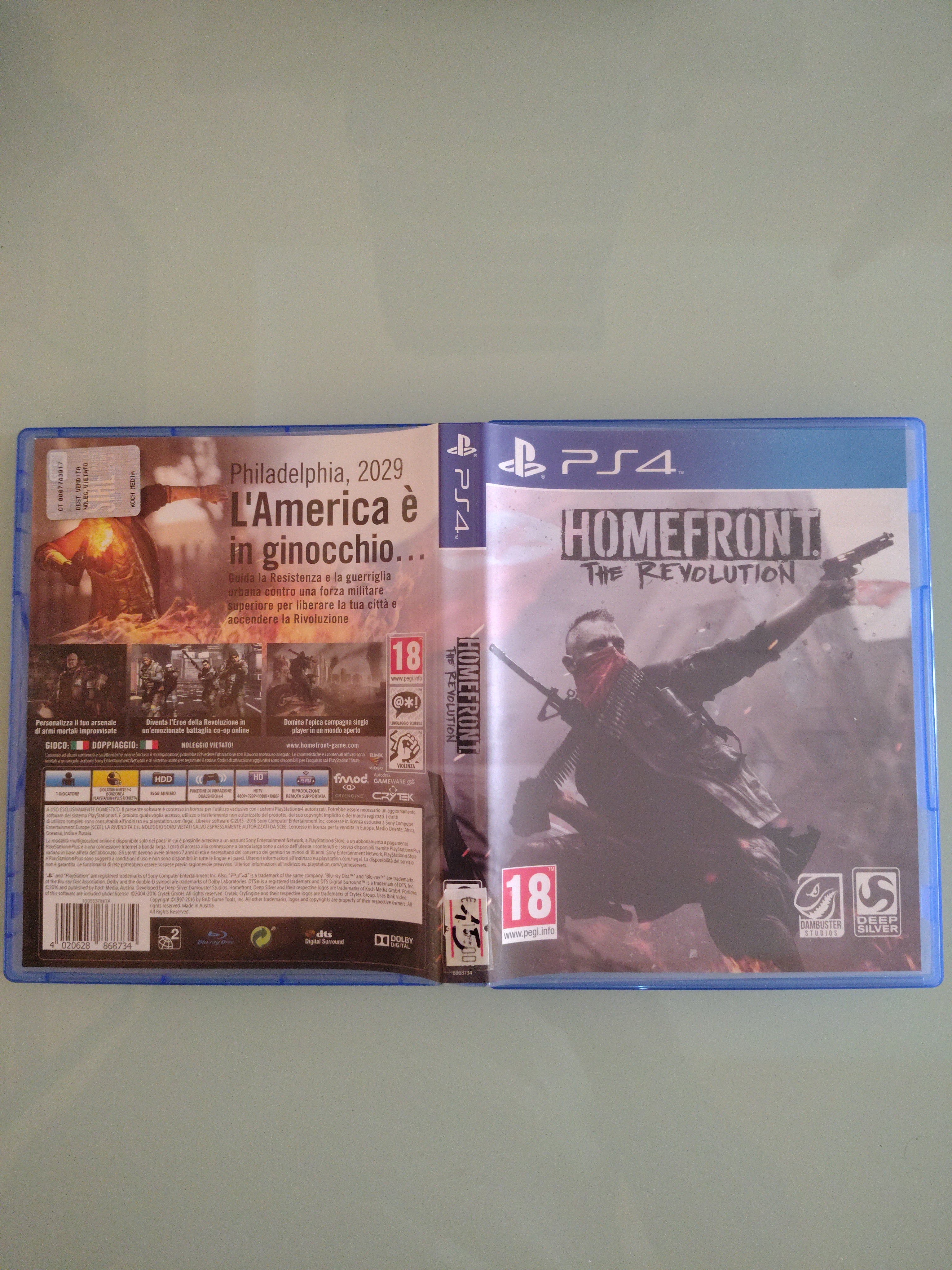 Homefront the revolution  gioco PlayStation 4 PS4