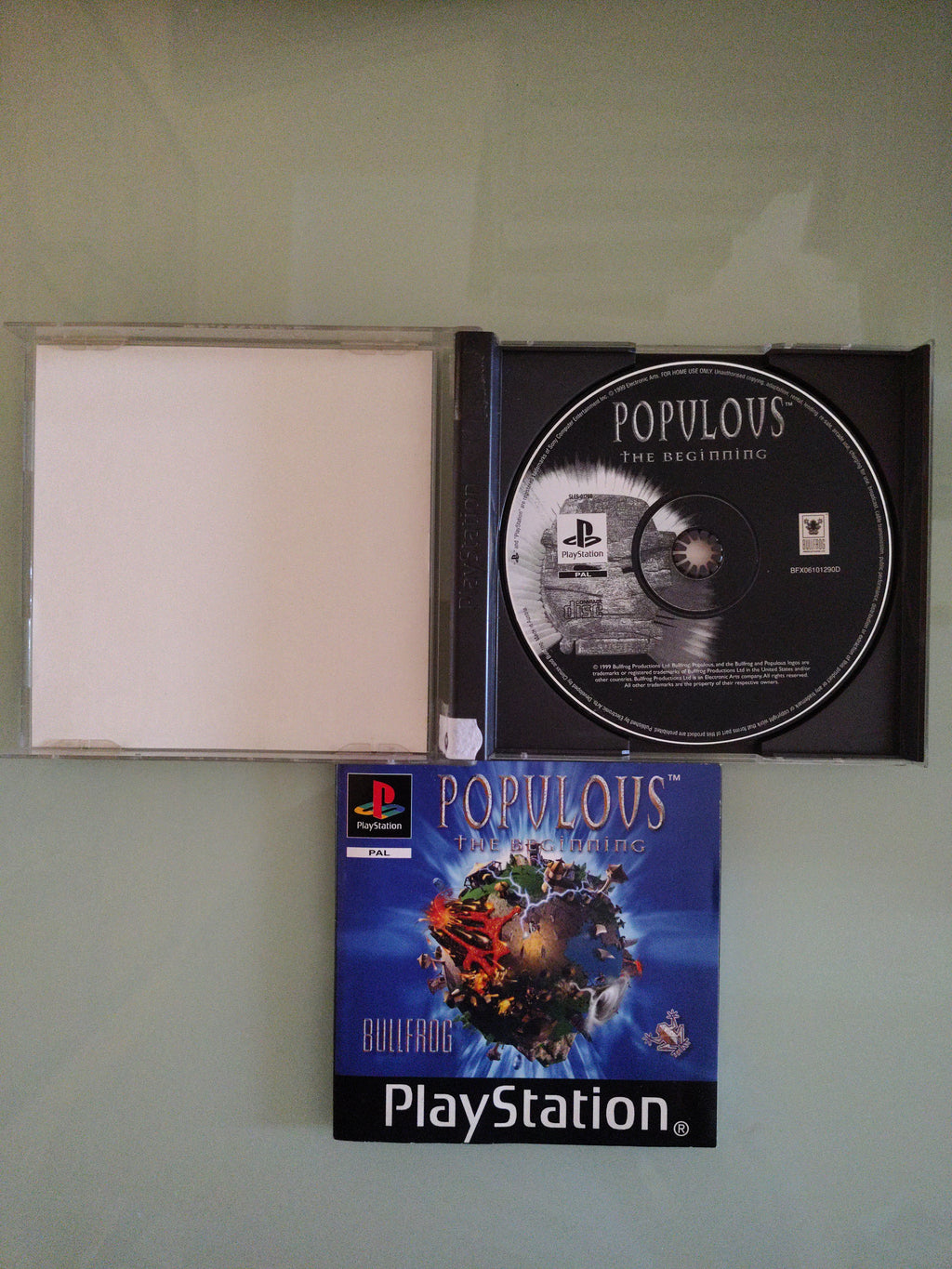 PlayStation 1 POPULOUS THE BEGINNING PS1 Pal