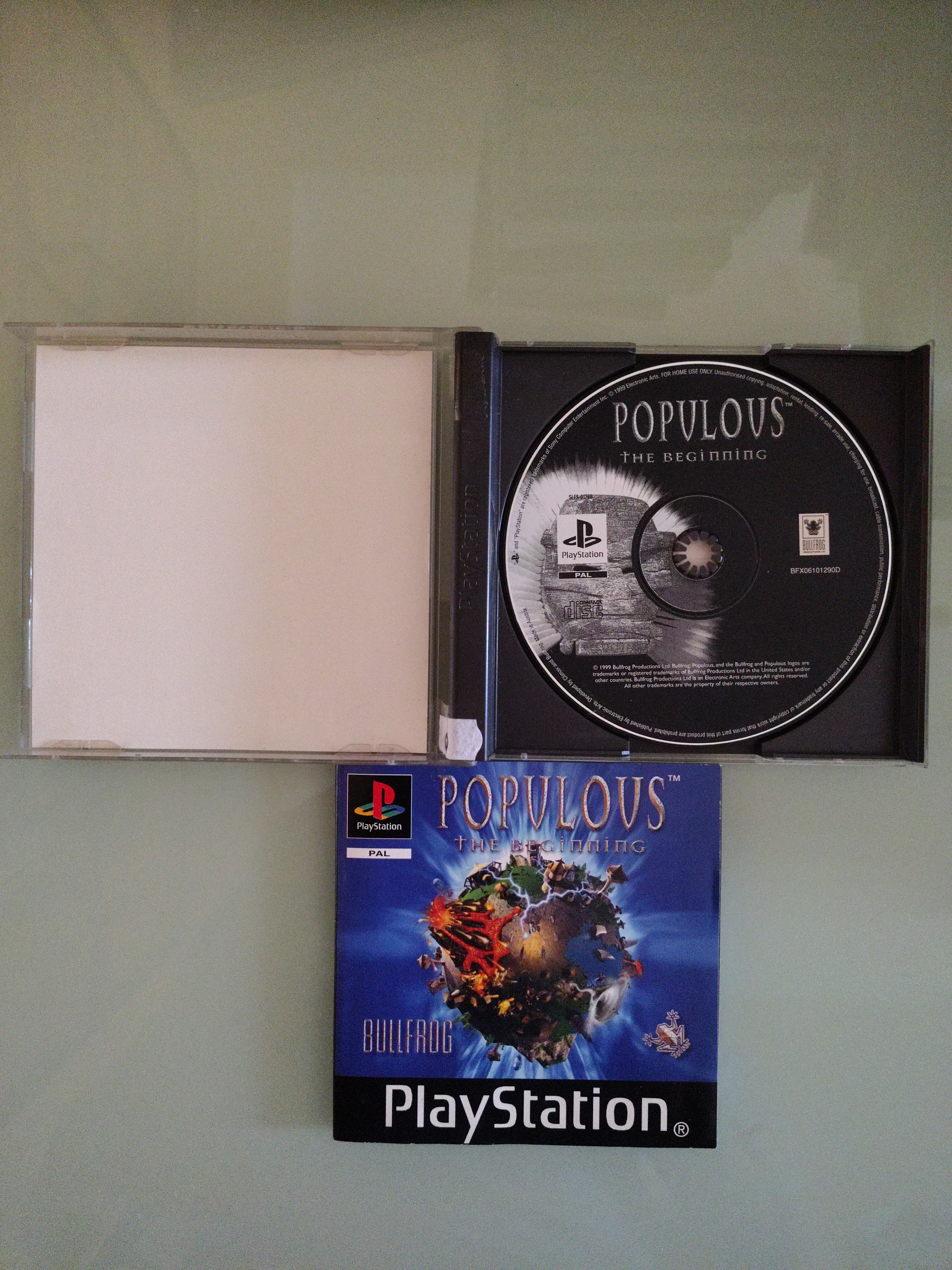 PlayStation 1 POPULOUS THE BEGINNING PS1 Pal