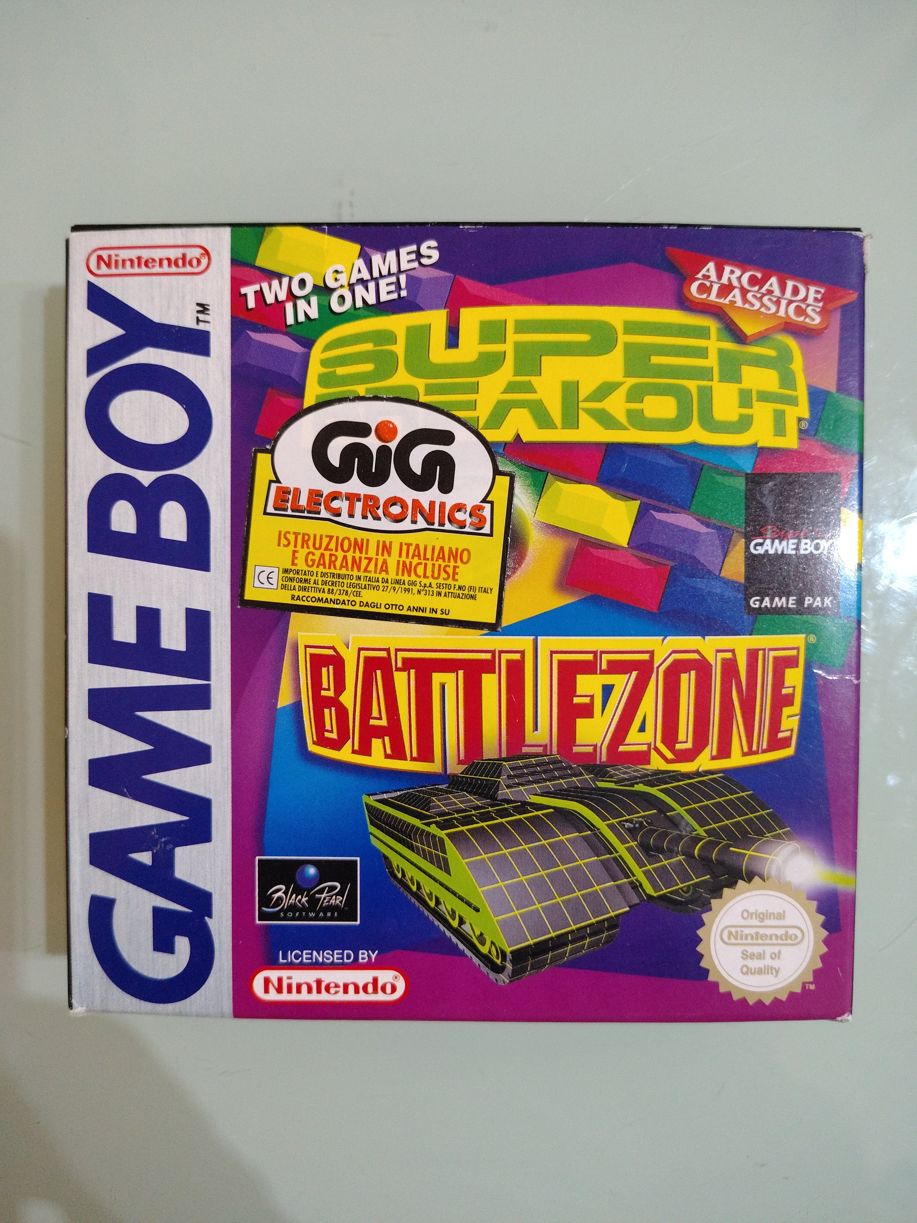 Super Breakout/Battlezone (Game Boy Gameboy)