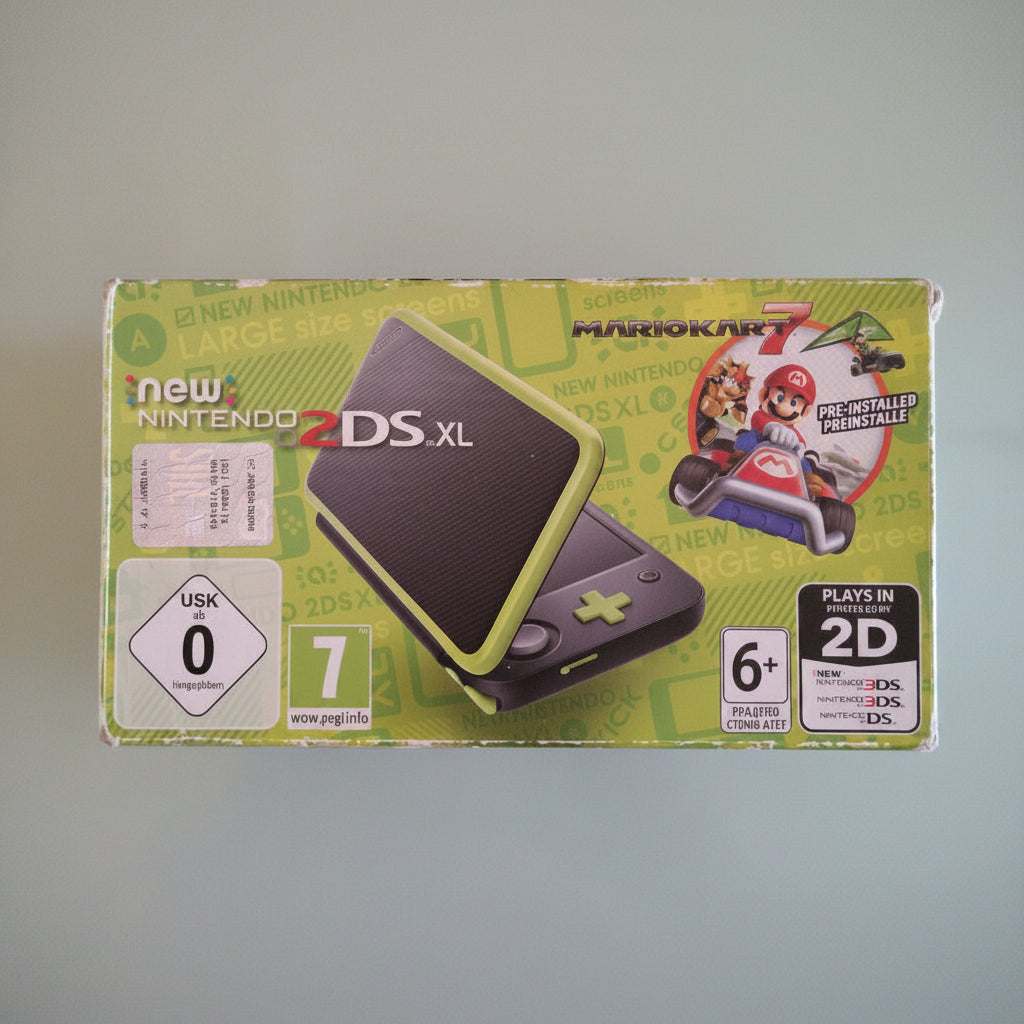 Console Nintendo  2DS XL  verde lime x nera con scatola usato