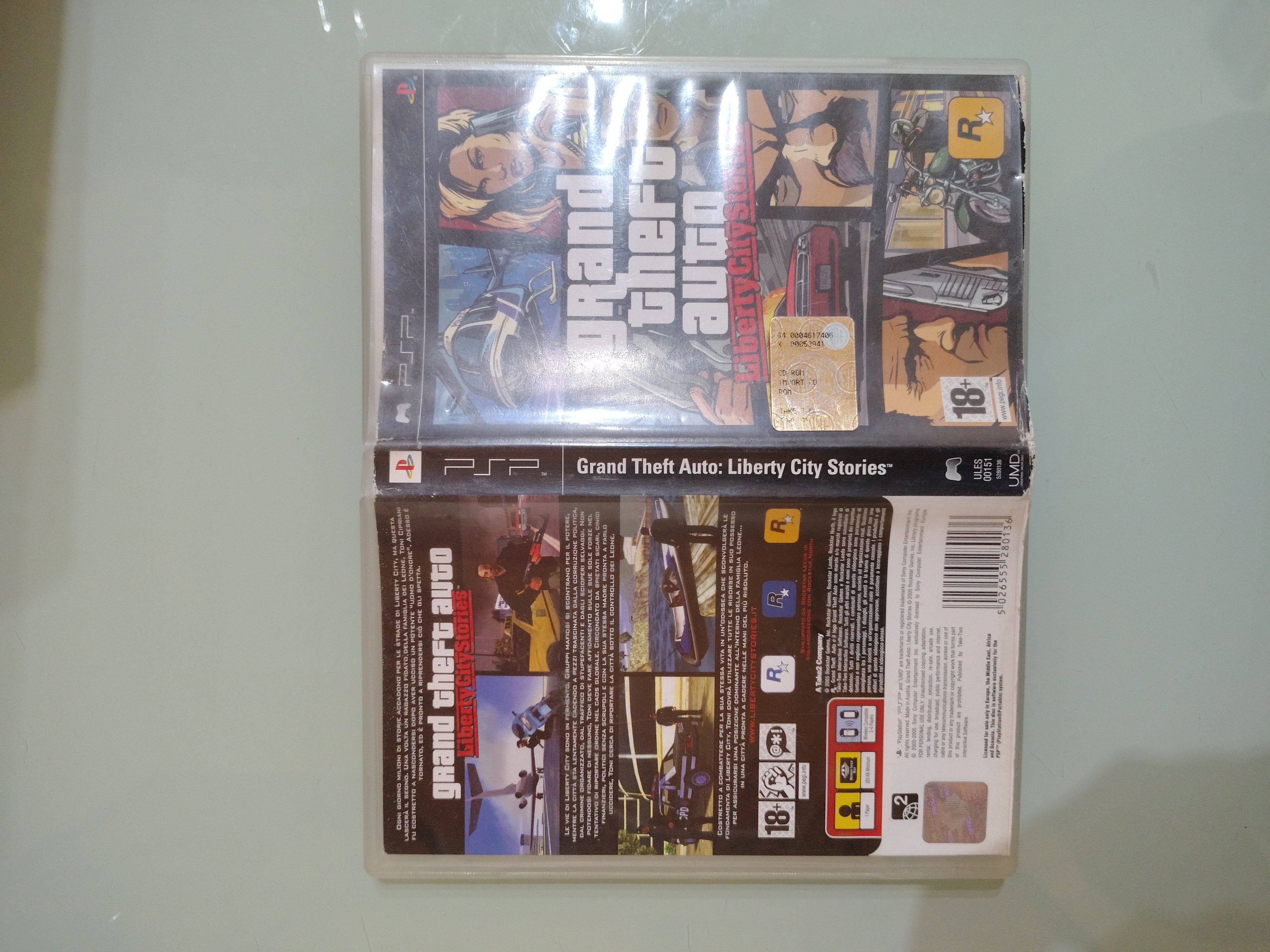 Grand Theft Auto Liberty City Stories PSP Sony Playstation PAL ITA gioco mappa
