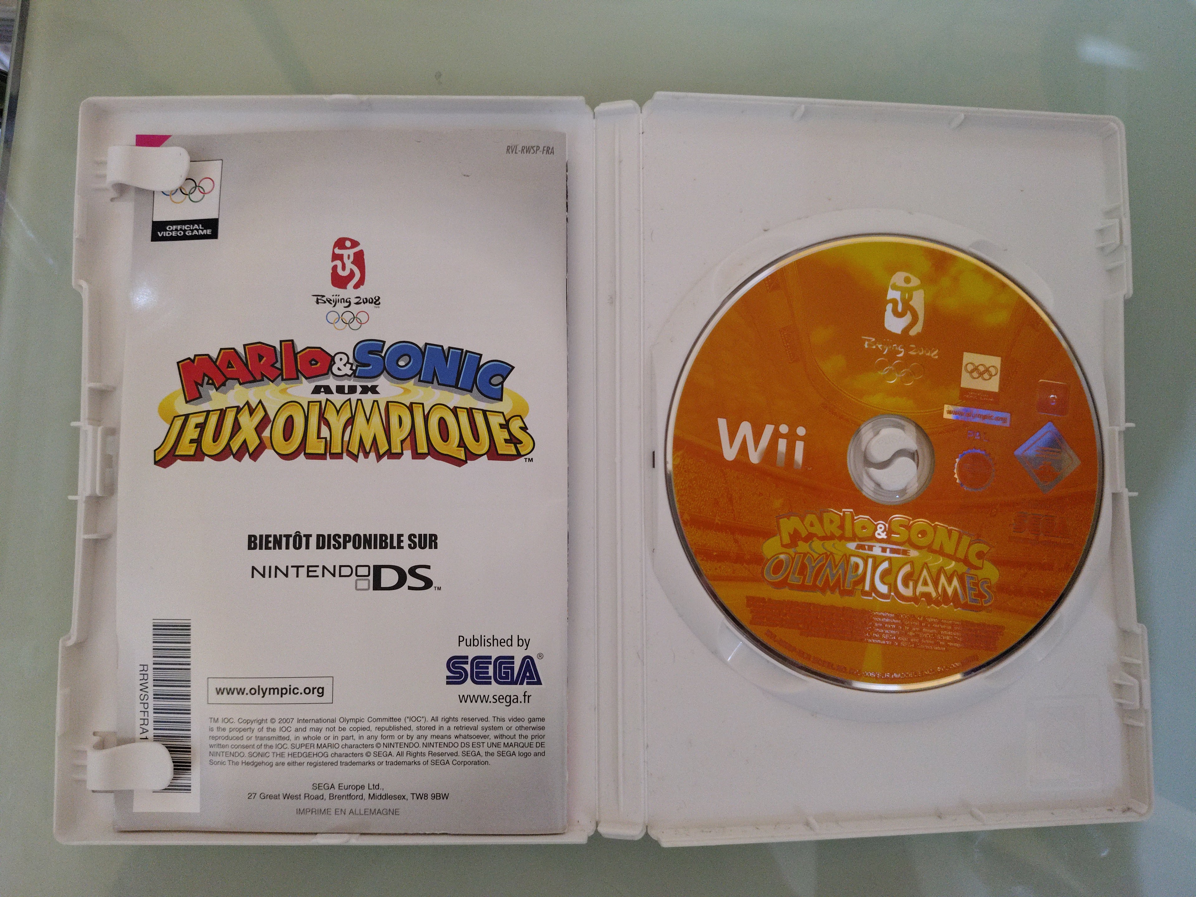 Mario & sonic aux Jeux Olympiques de Beijing 2008 PAL multilingue