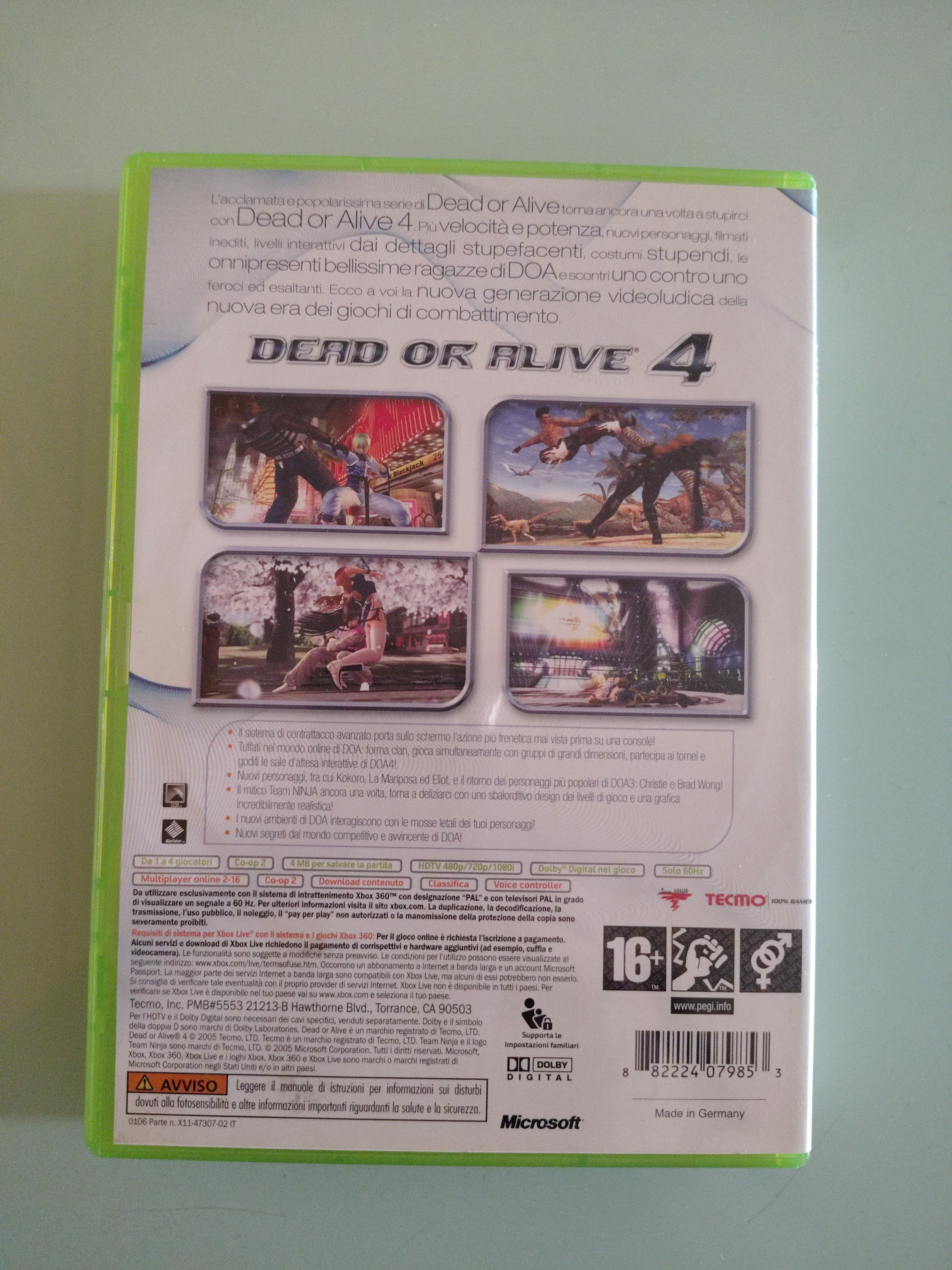 Dead or alive 4 PAL ita
