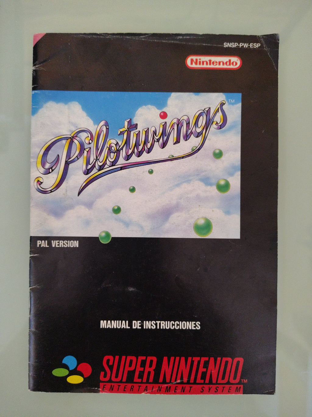 PILOTWINGS SUPER NINTENDO SNES PAL  ( manuale )