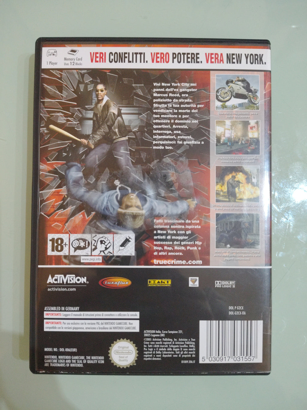 True Crime New York City GIOCO GAMECUBE VERSIONE ITALIANA