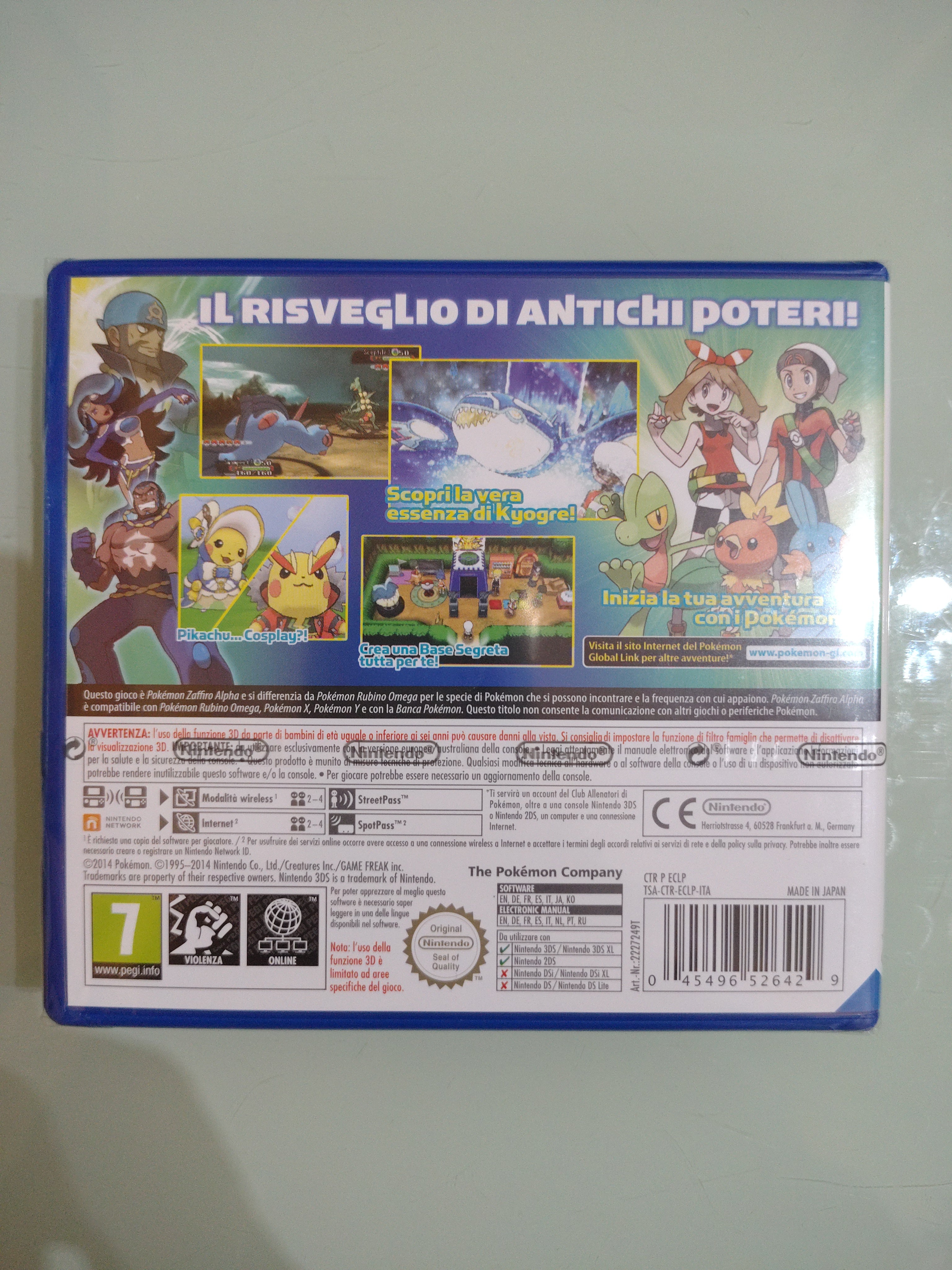 Pokemon Zaffiro Alpha NUOVO SIGILLATO ITALIANO