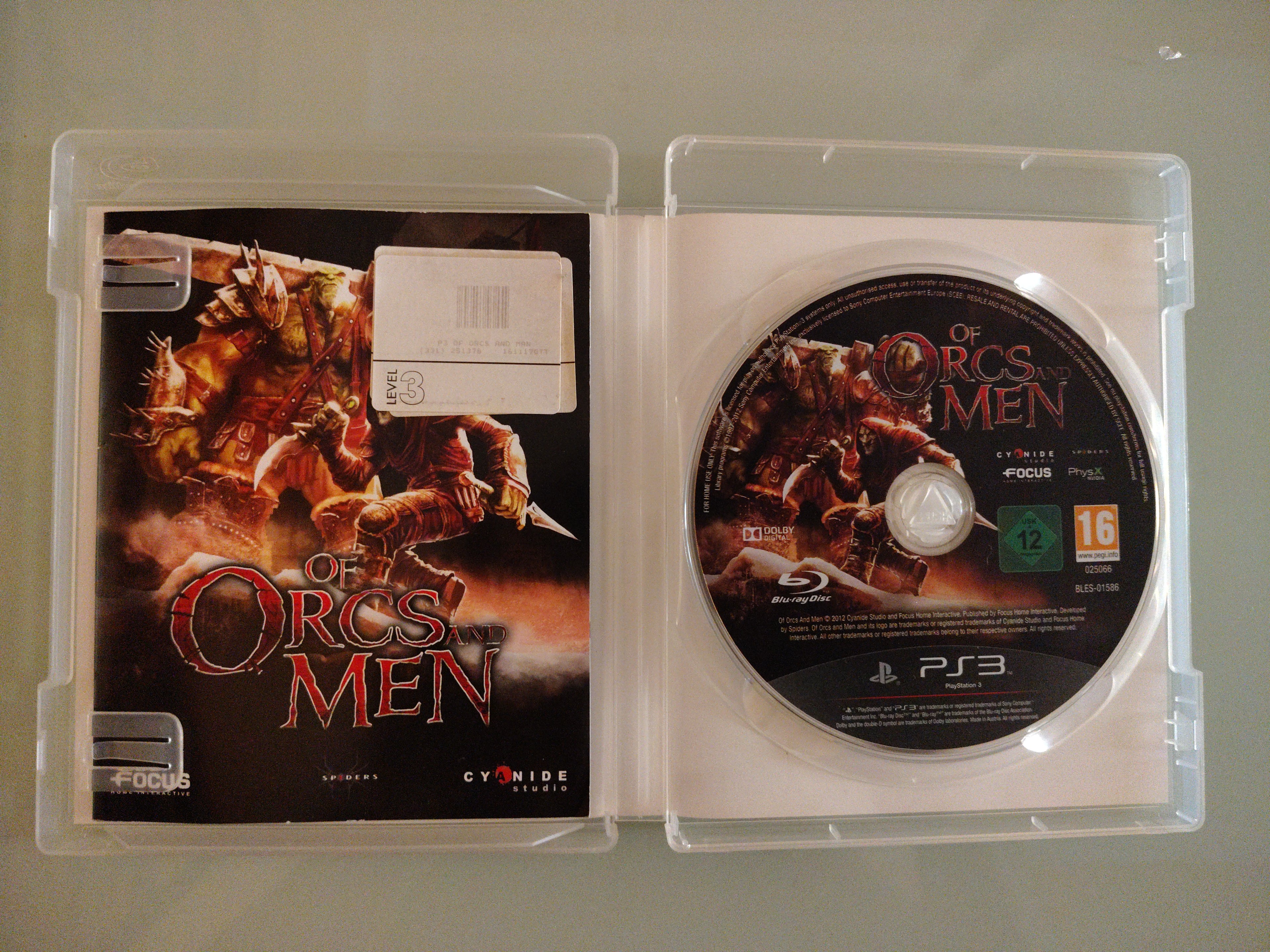 Of Orcs and Men - Sony Playstation 3 PS3 - PAL