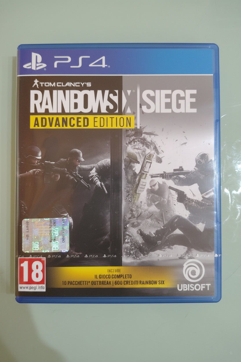 PS4 GAME - TOM CLANCY'S RAINBOW SIX SIEGE ADVANCED EDITION  NO BOOK  NO CODE sigillato ita