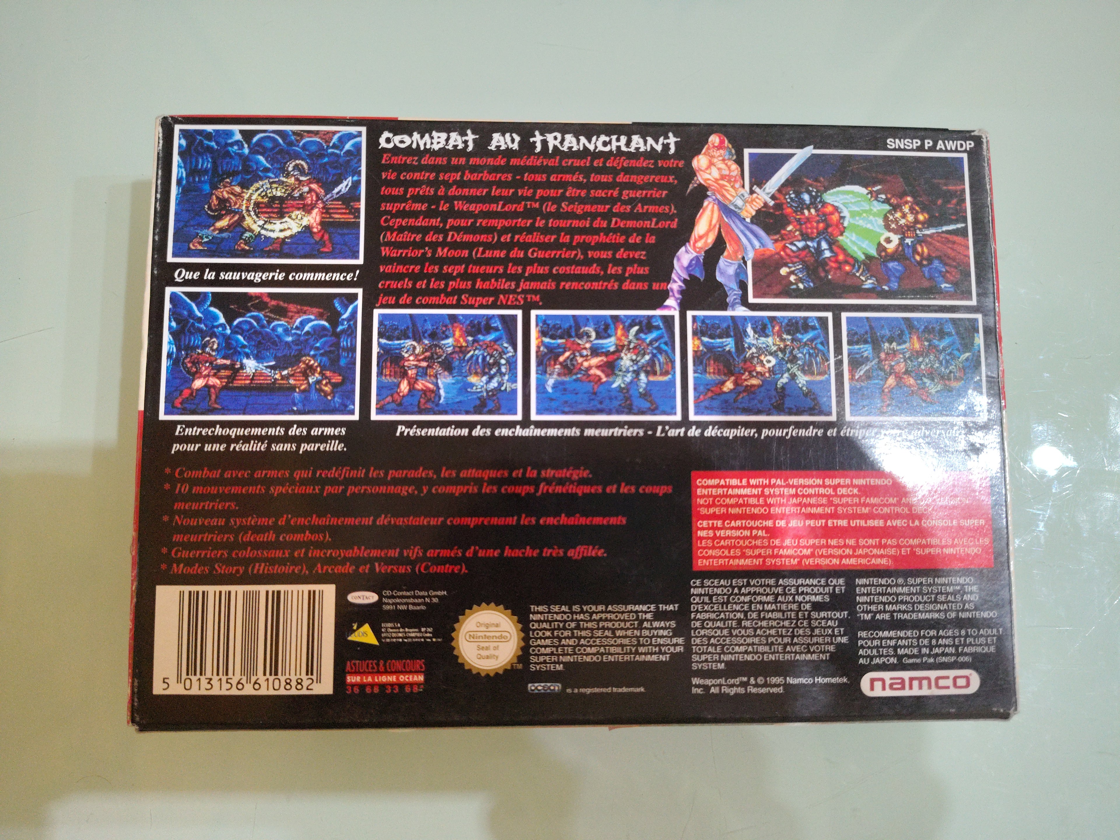 Weapon Lord SNES Super Nintendo Entertainment System Game