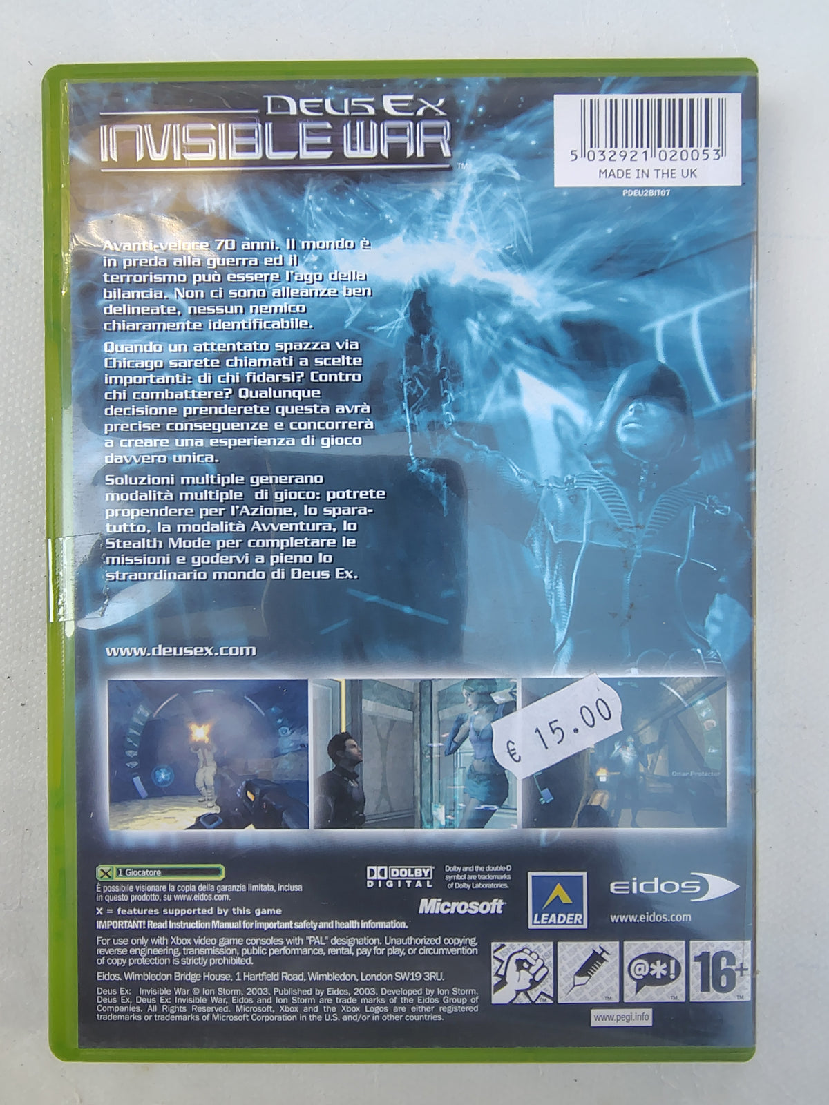 DEUS EX INVISIBLE WAR