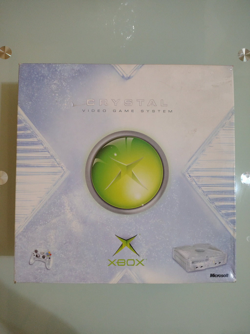 #XBOX CLASSIC MICROSOFT CRYSTAL LIMITED EDITION TRASPARENTE