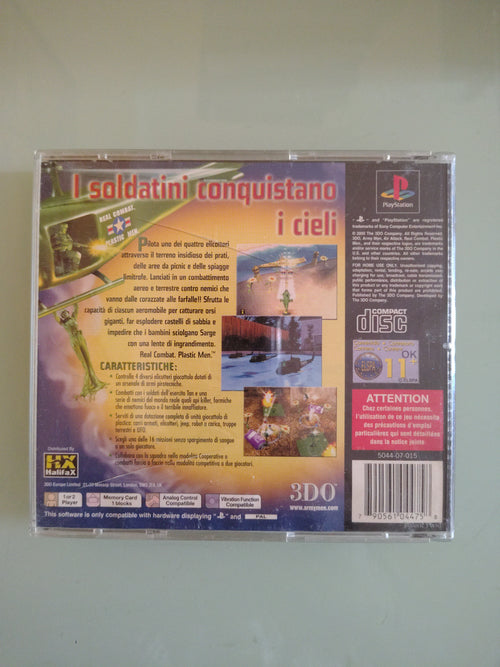 Army Men Air Attack PS1 PlayStation 1 gioco  con manuale