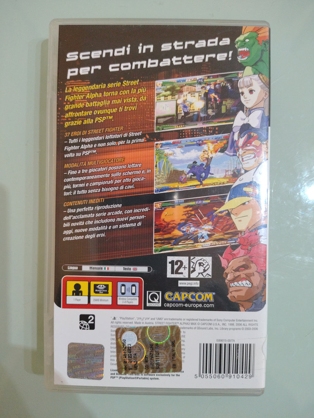 STREET FIGHTER ALPHA 3 MAX  ITALIANO RARO