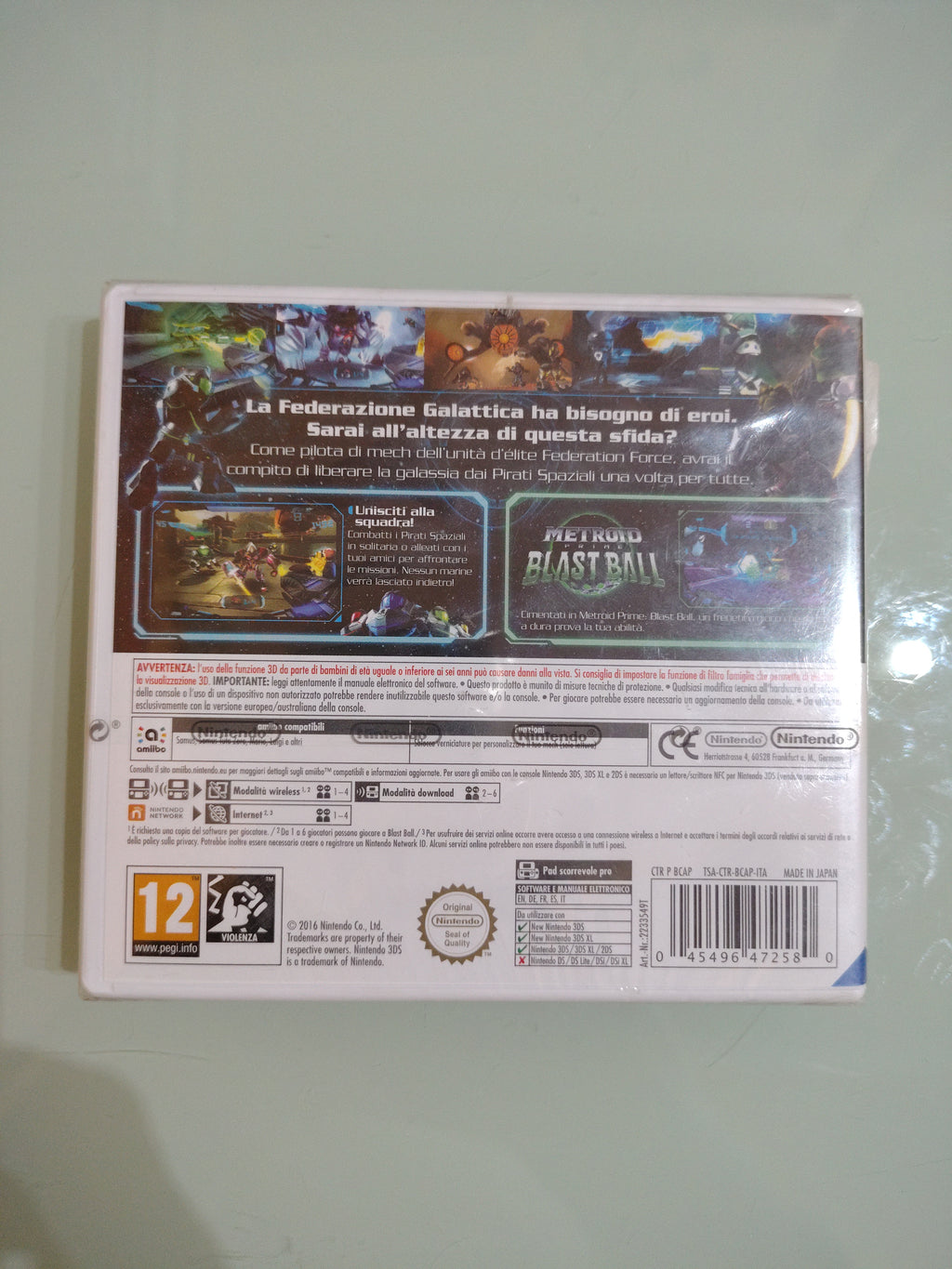 Metroid Prime Federation Force (Nintendo 3DS, 2016) NUOVO DI FABBRICA