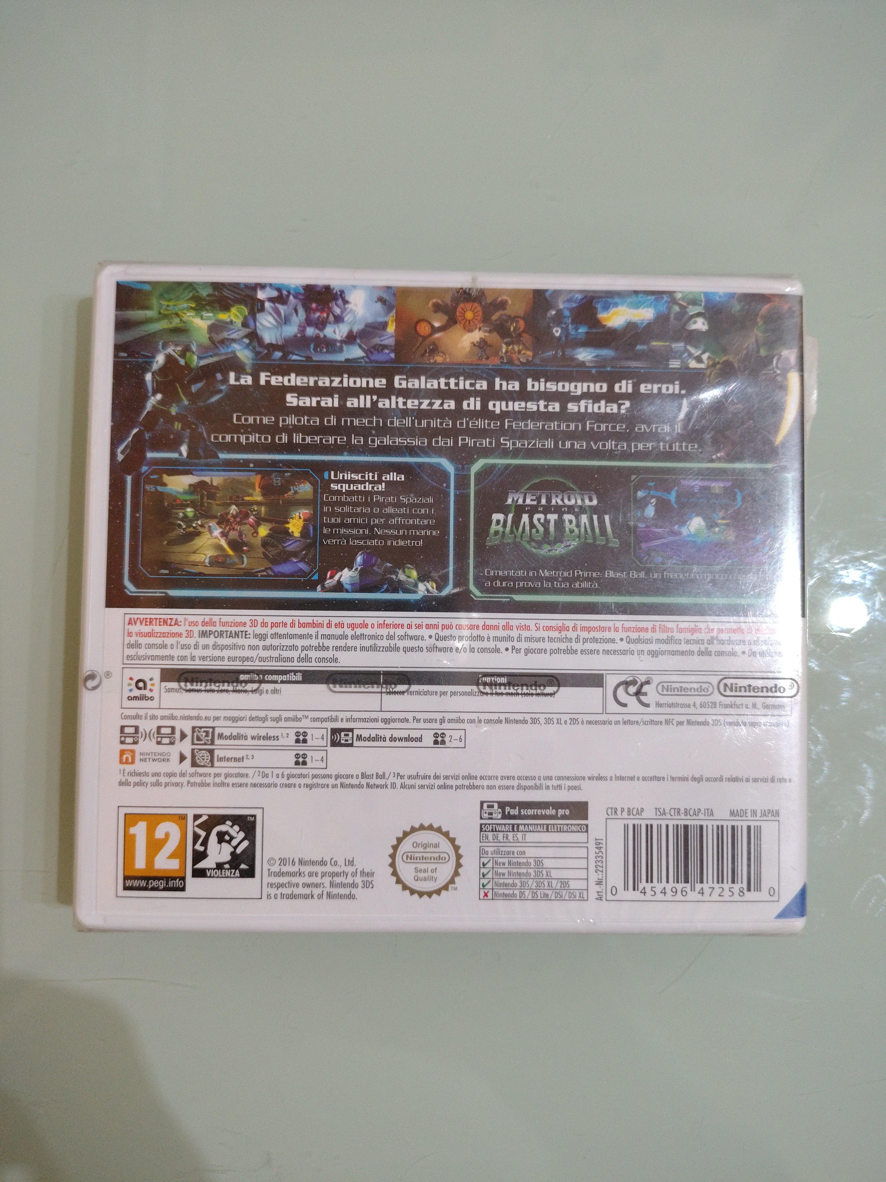 Metroid Prime Federation Force (Nintendo 3DS, 2016) NUOVO DI FABBRICA