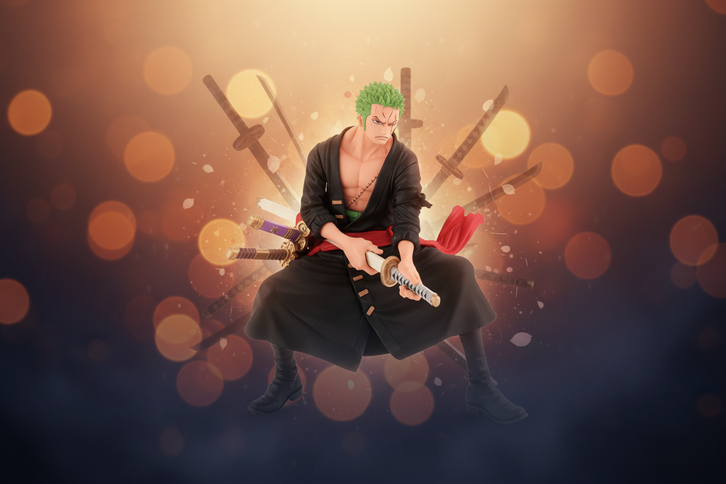 Banpresto ONE Piece King of Artist The Roronoa Zoro-WANOKUNI 2 - Figurina Nuova!