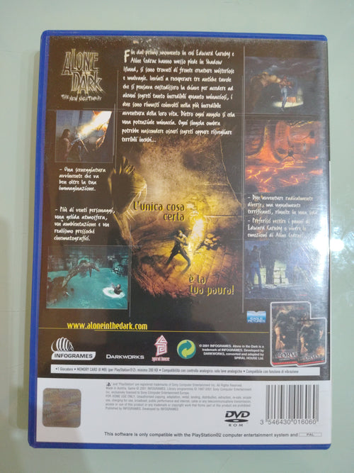 Alone In The Dark New Nightmare Sony Ps2 PlayStation 2 Completo ita