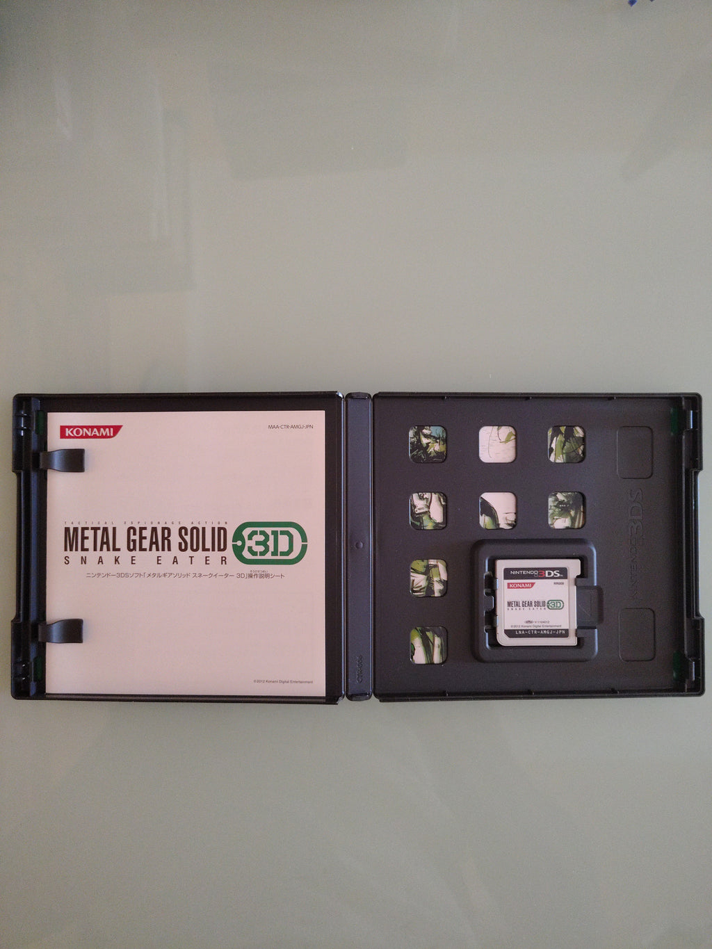 Nintendo 3DS Metal Gear Solid Snake Eater 3D 60390 USATO IMPORTAZIONE GIAPPONESE