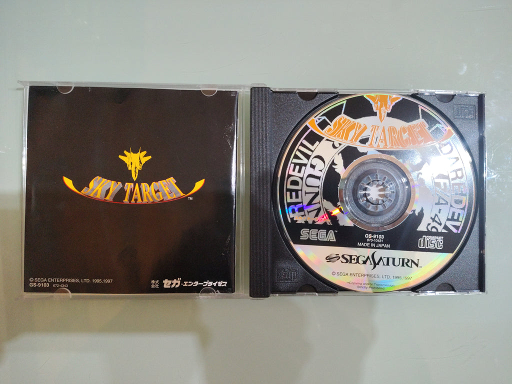 Sega Saturn SS Sky Target versione Giappone con scatola e manuale 1931 SP