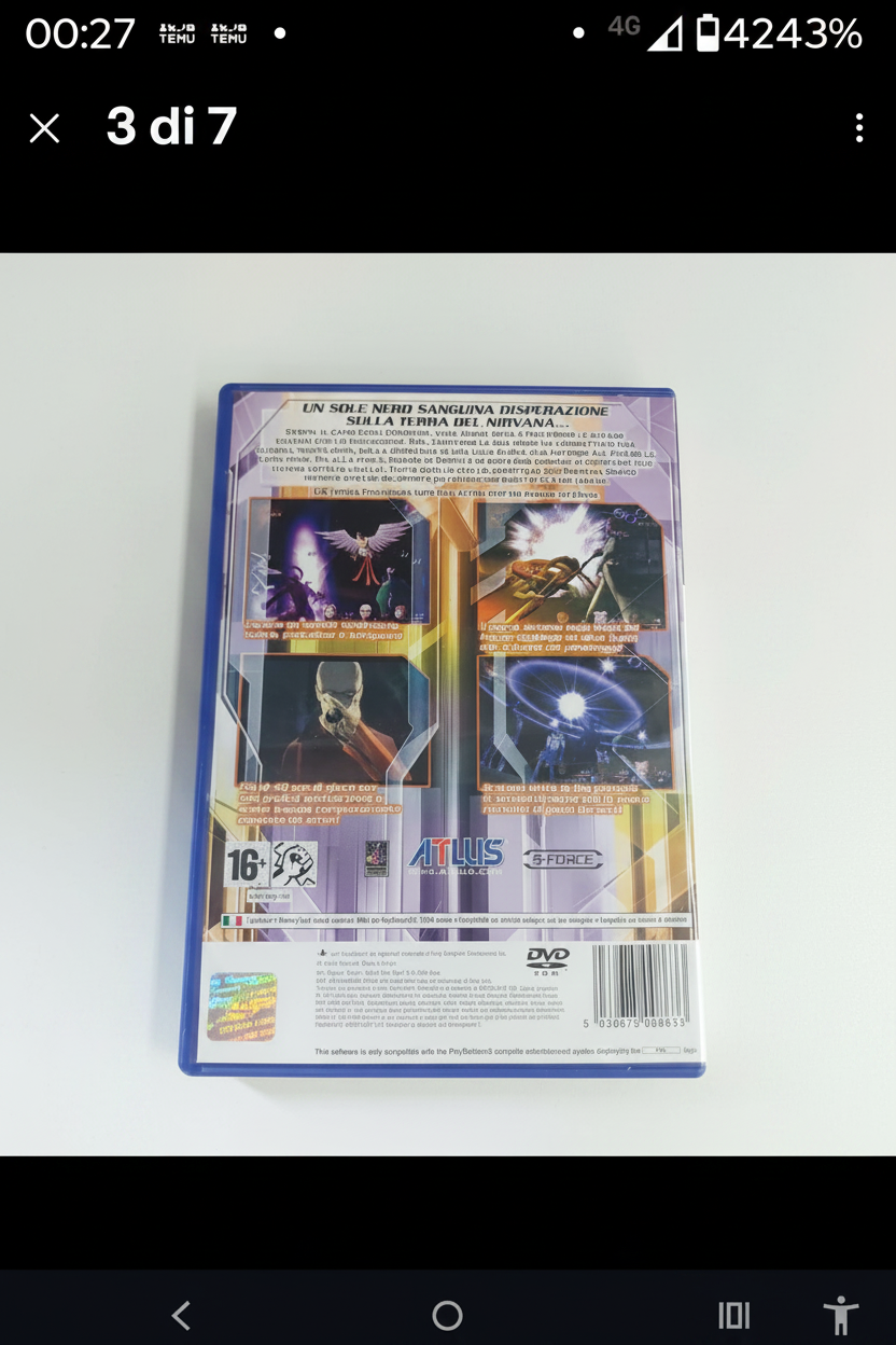 SHIN MEGAMI TENSEI DIGITAL DEVIL SAGA 2 PS2 PLAYSTATION PAL ITA