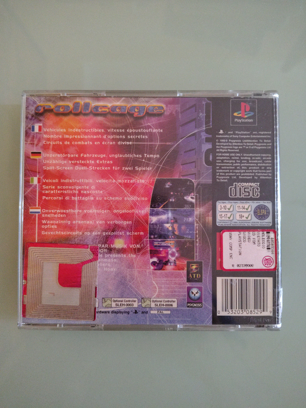 Rollcage Playstation PS1 PSX PSONE Edizione italiana prima stampa