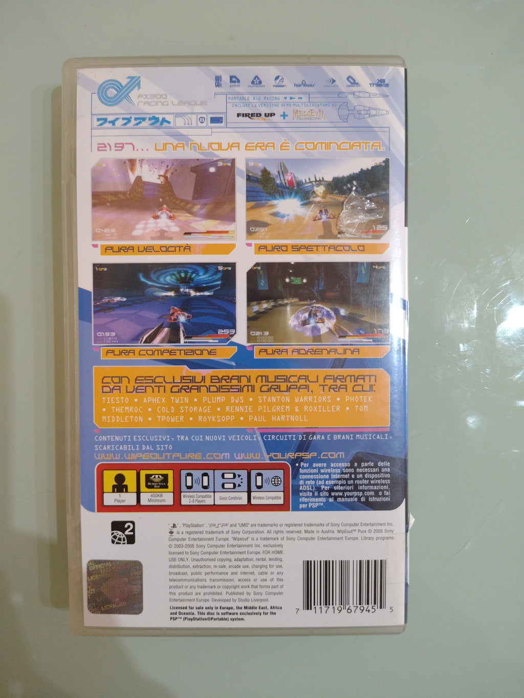 WIPEOUT PURE - gioco playstation portable - psp 🇮🇹