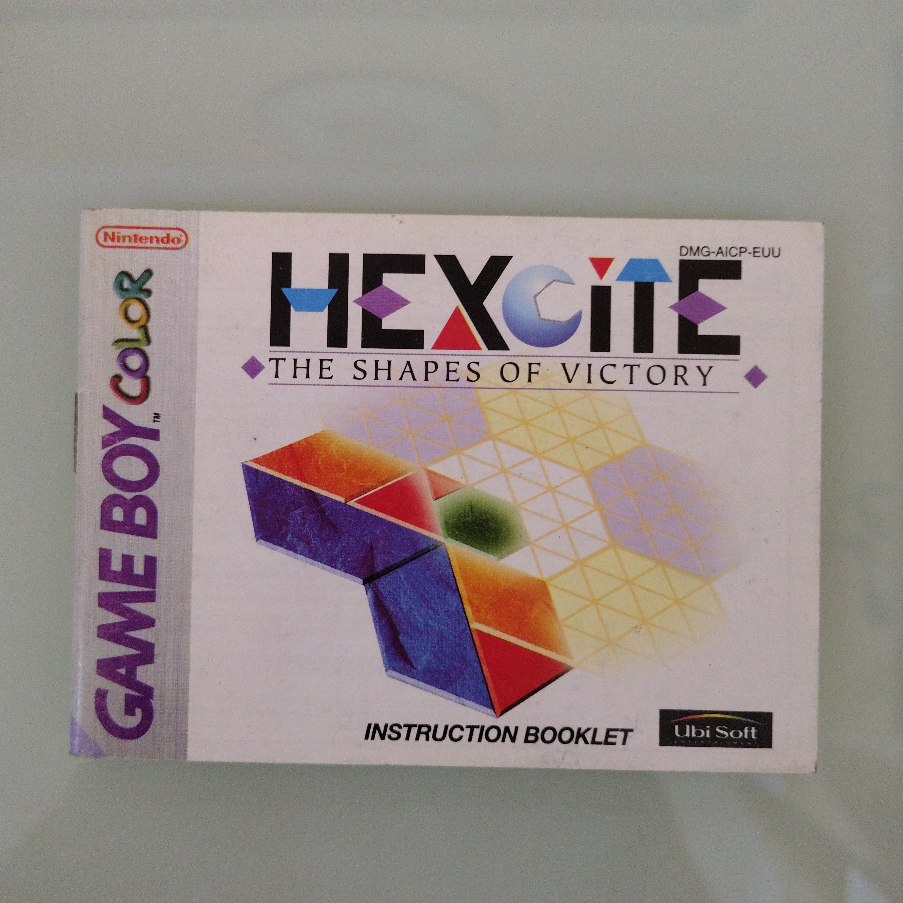 Hexcite - Libretto Istruzioni PAL/EUR Nintendo GameBoy Color SOLO MANUALE