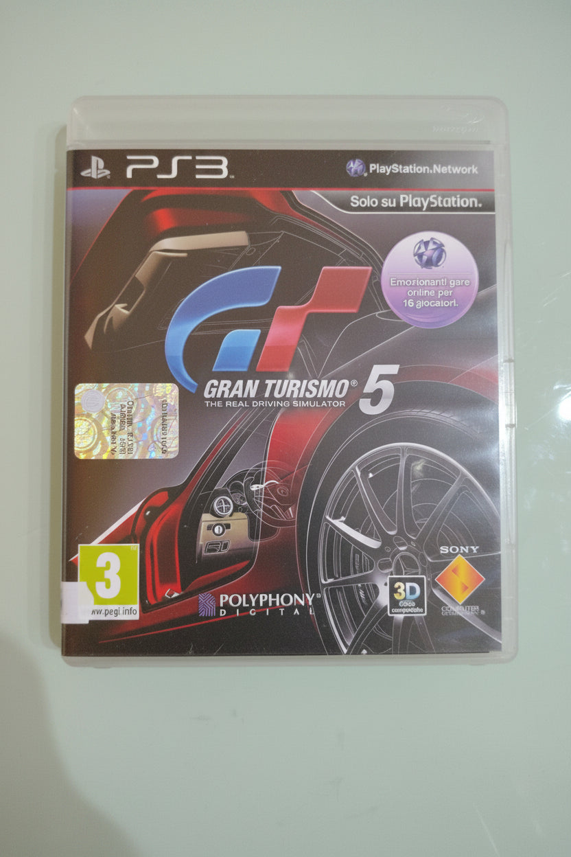 GRAN TURISMO 5 PS3 SONY PLAYSTATION 3 GIOCO VERSIONE ITALIANA