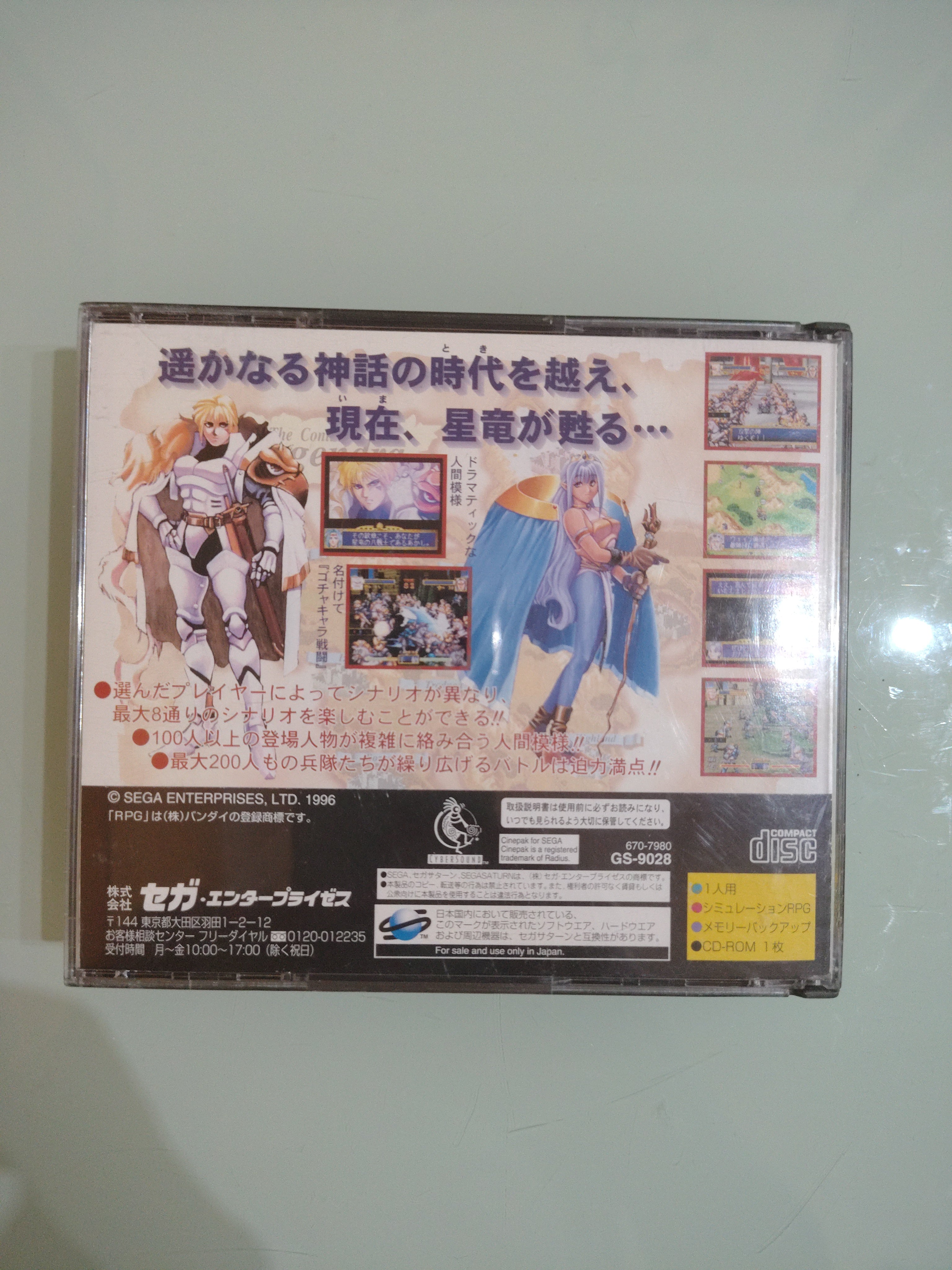 Dragon Force Sega Saturn  Japan Import