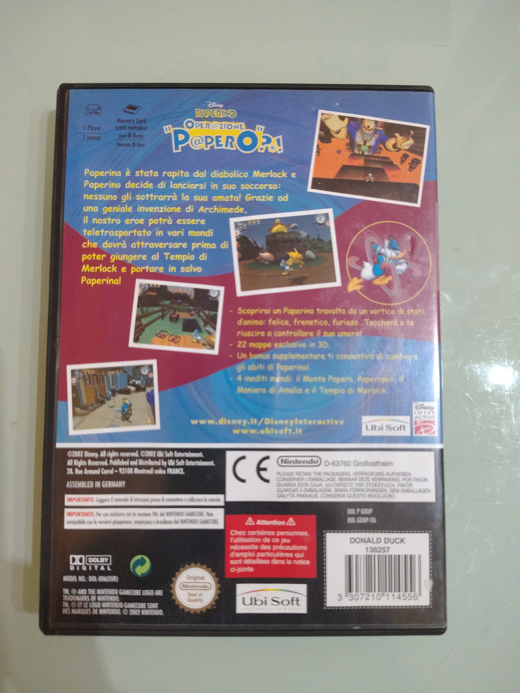 Disney Paperino: Operazione Papero 🦆 Nintendo Gamecube 🇮🇹 ITA