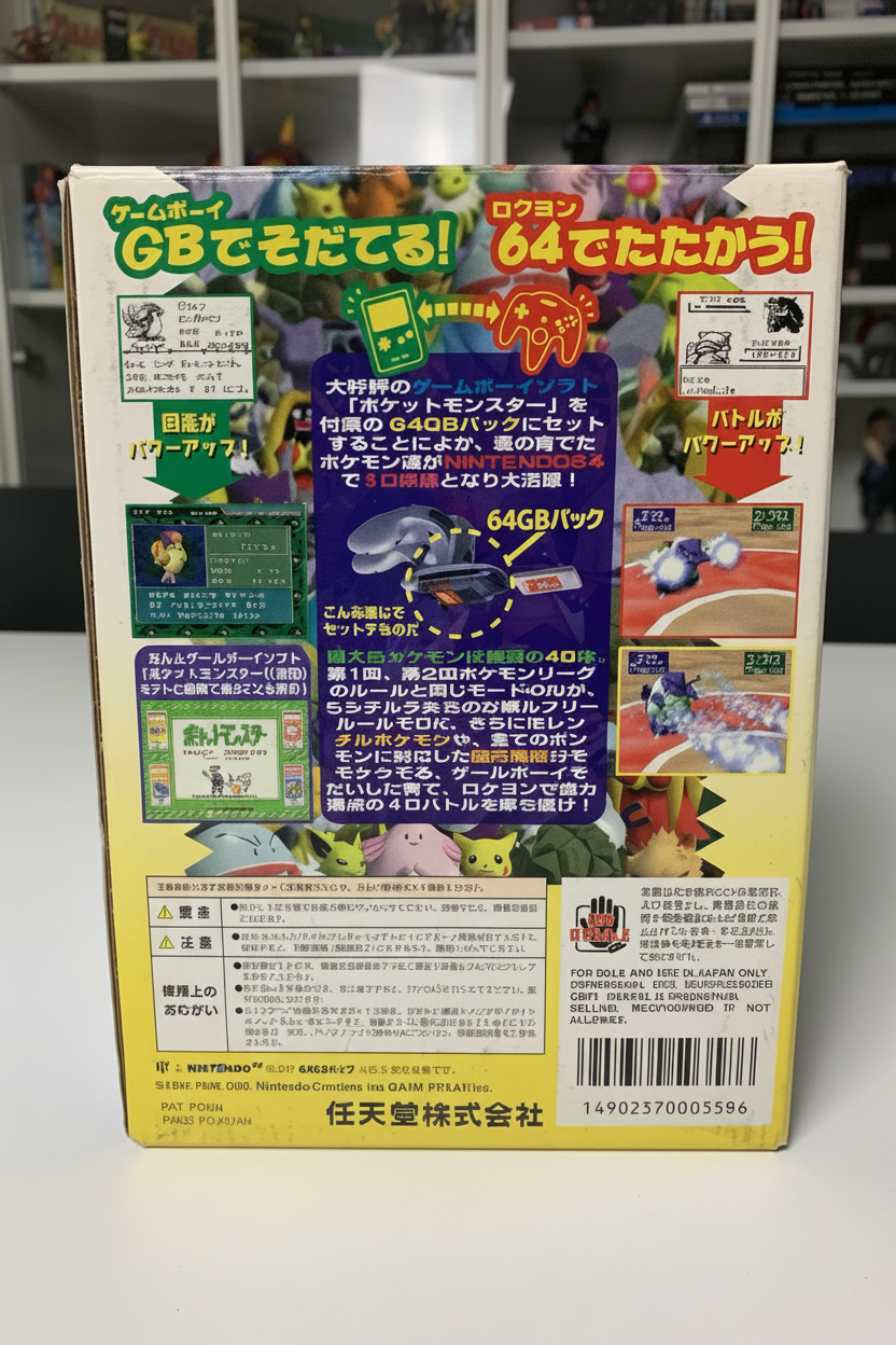 Pokemon Pocket Monsters Stadium Big Box Jap  Nintendo 64