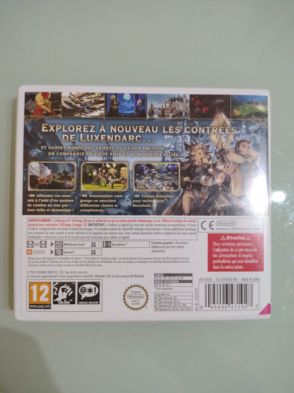 NINTENDO 3DS PAL  BRAVELY SECOND END Layer raro