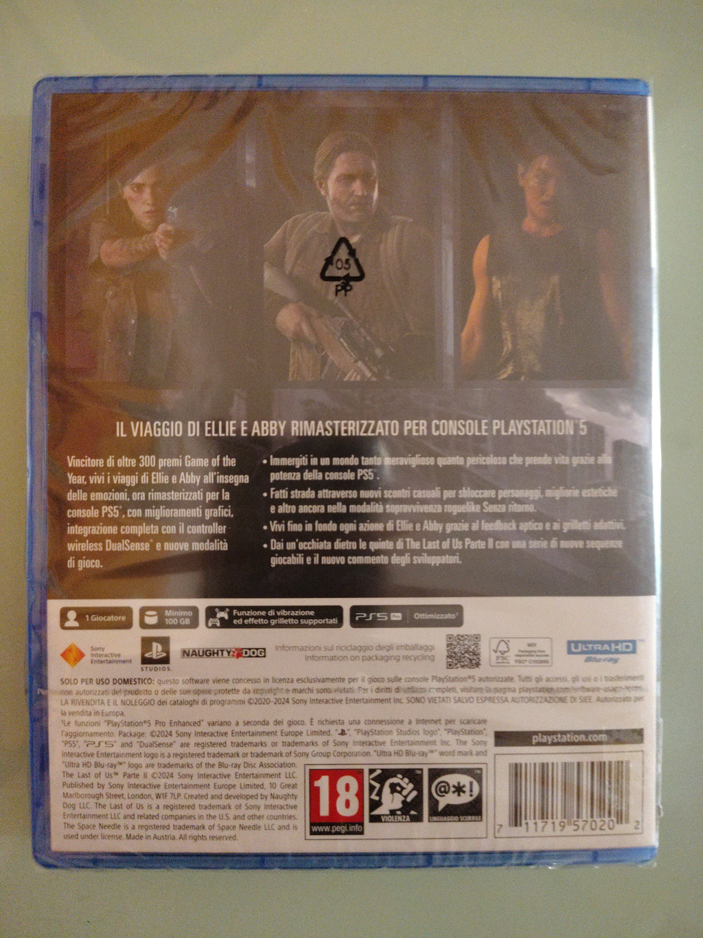 The Last of Us: Parte II - Remastered PS5 NUOVO SIGILLATO ITA