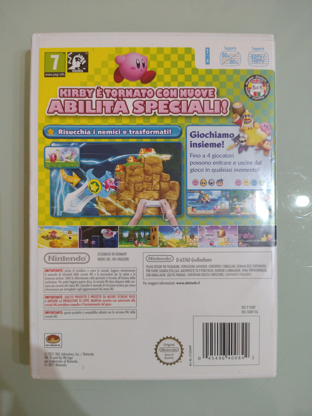 Kirby's Adventure GIOCO WII VERSIONE ITALIANA