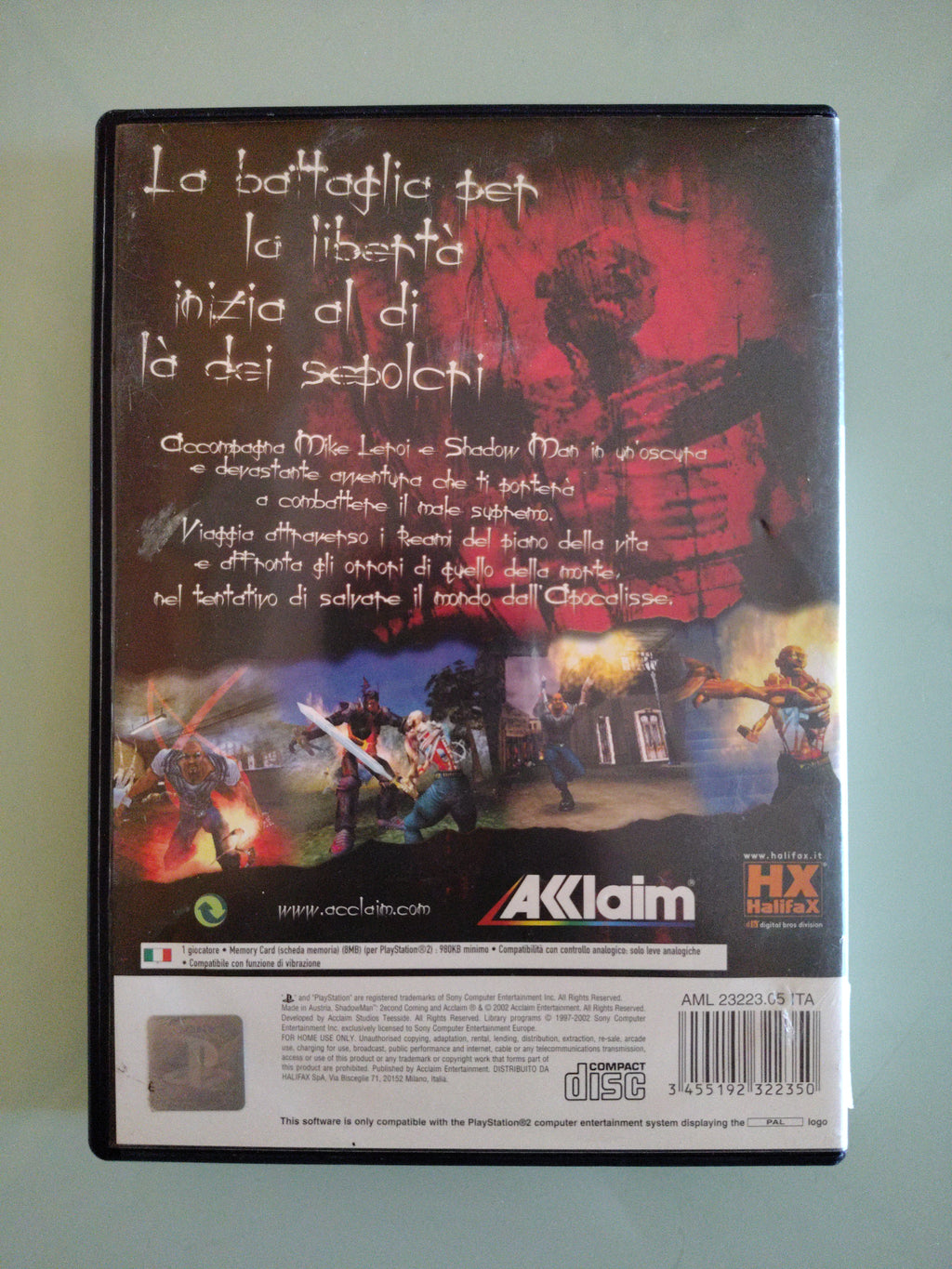 Shadow Man: 2econd Coming per  PlayStation 2 PAL versione italiana