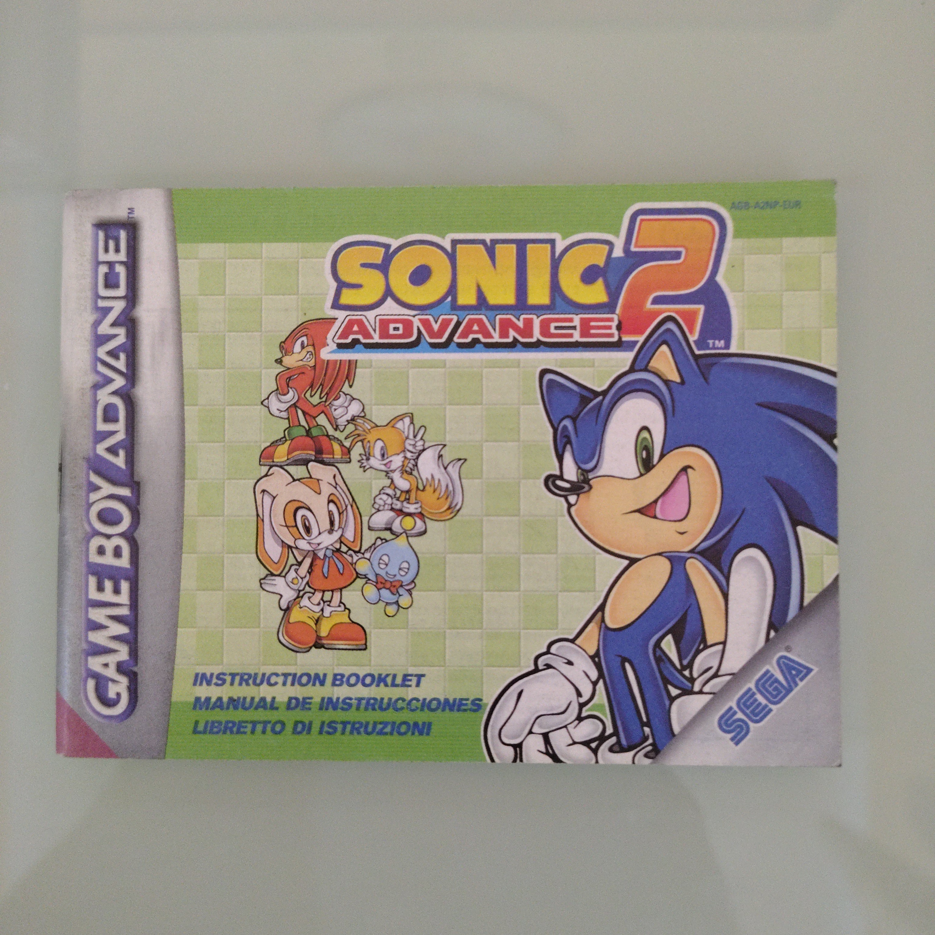Sonic 2 Advance ( manuale istruzioni)