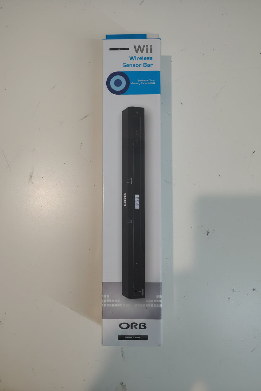 Barra sensore wireless nera portata estesa infrarossi per Nintendo Wii e Wii U