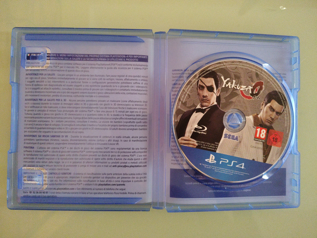 Yakuza 0 Zero PS4