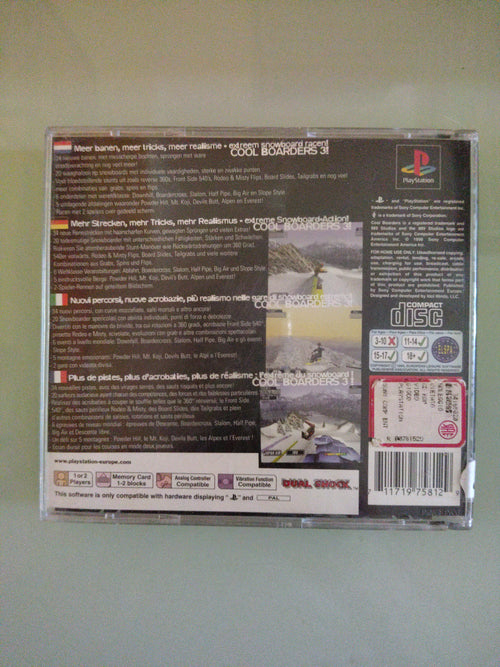 COOL BOARDERS 3 - SONY PS1 - GIOCO USATO PAL ita multi PSONE PSX PLAYSTATION
